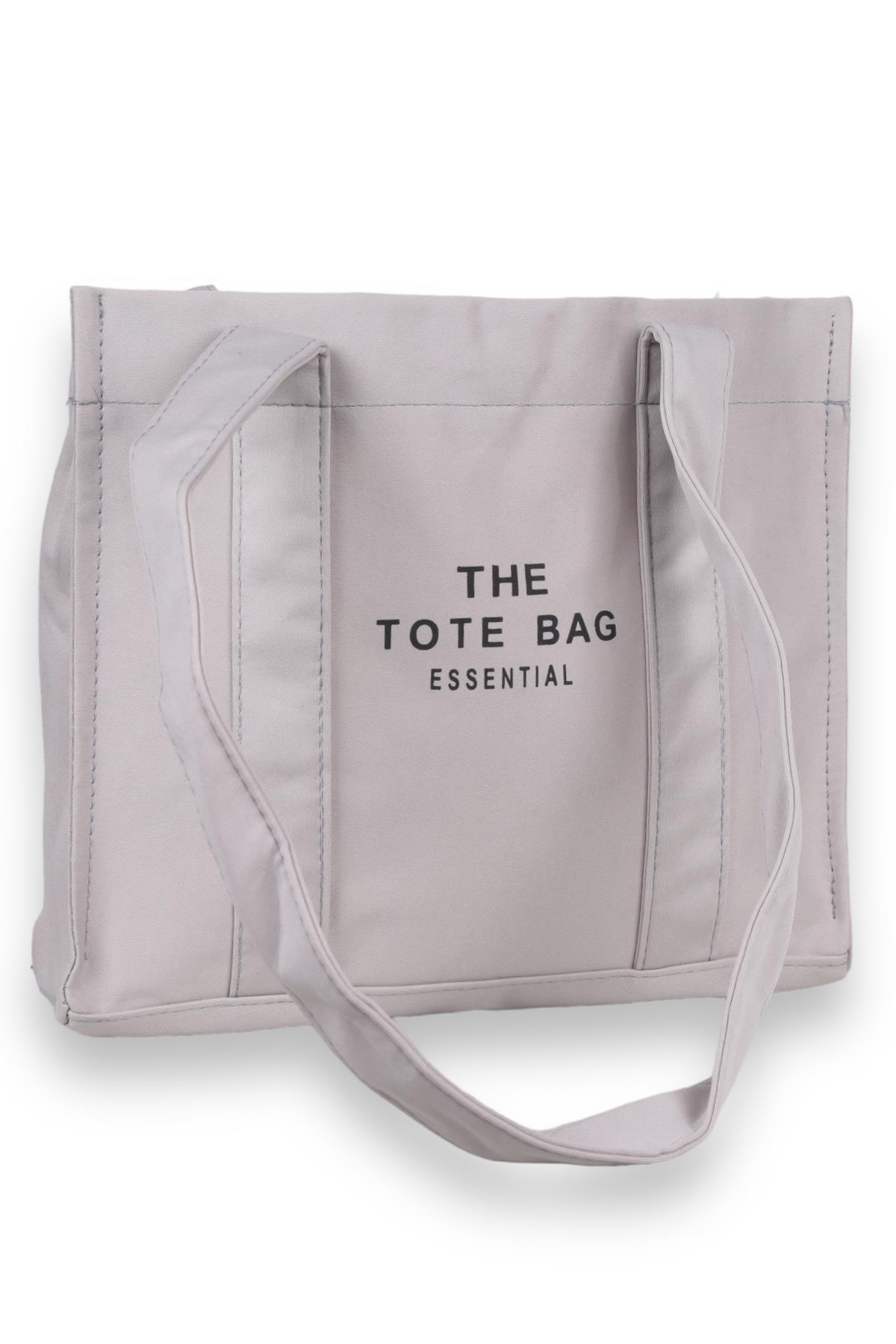 9219 Tote Bag Omuz Çantası Gri - 2