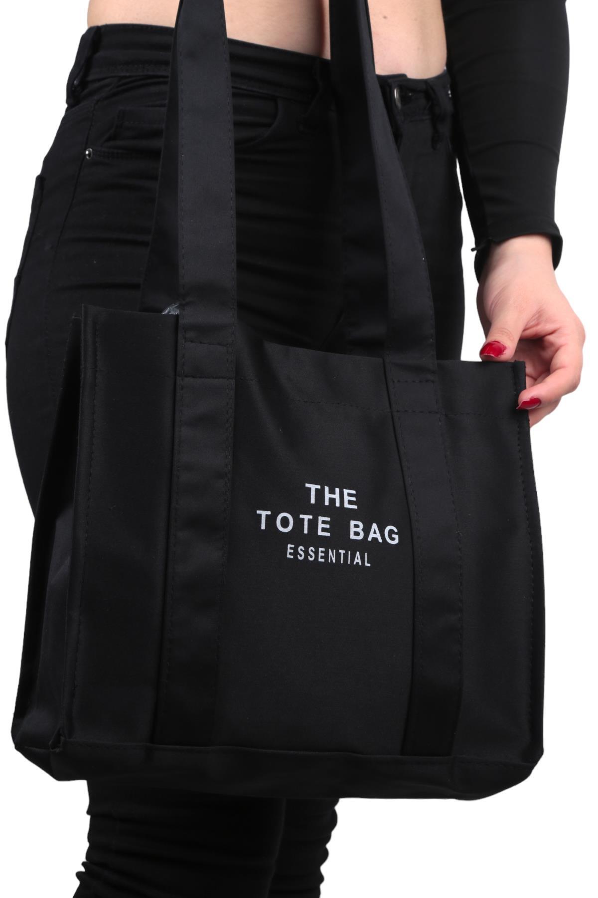 9219 Tote Bag Omuz Çantası Siyah - 3