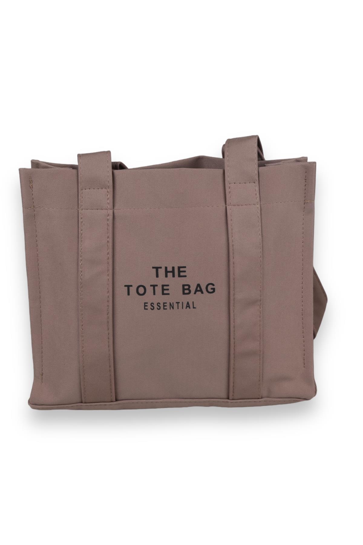 9219 Tote Bag Omuz Çantası Vizon 