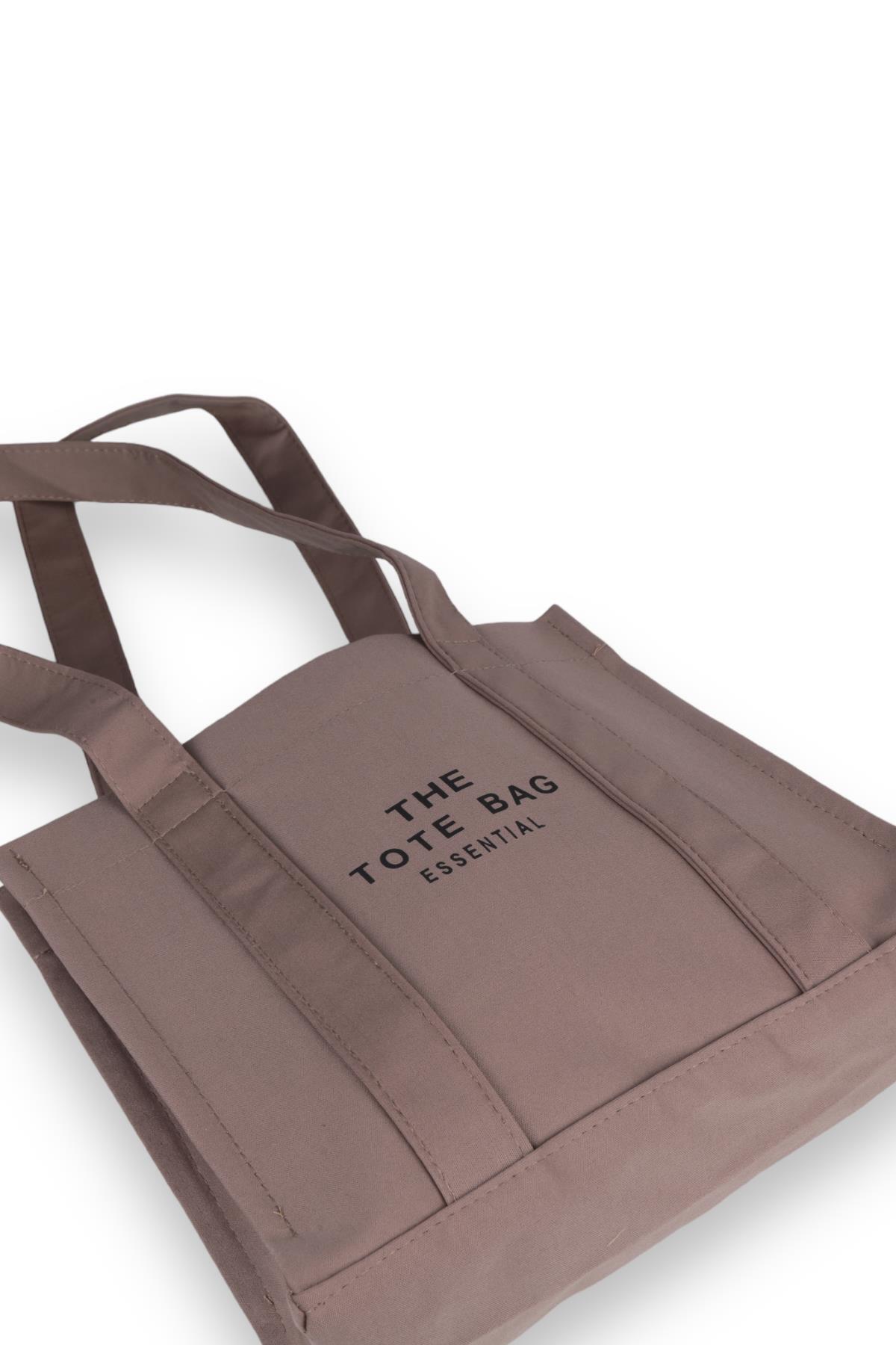 9219 Tote Bag Omuz Çantası Vizon - 3