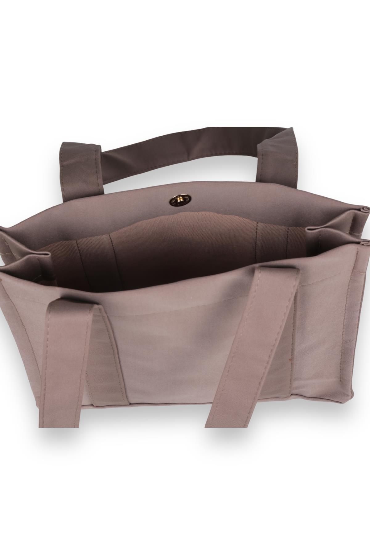 Vizon Kumaş Tote Çanta 9219 - 6