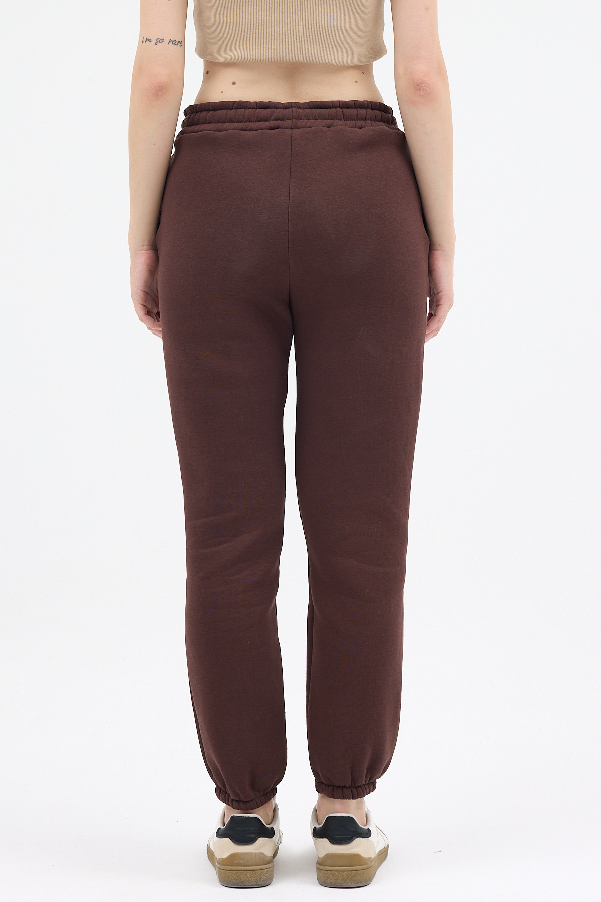 Acı Kahve Yazı Nakışlı Kadın Jogger Eşofman Altı 9219M - 5