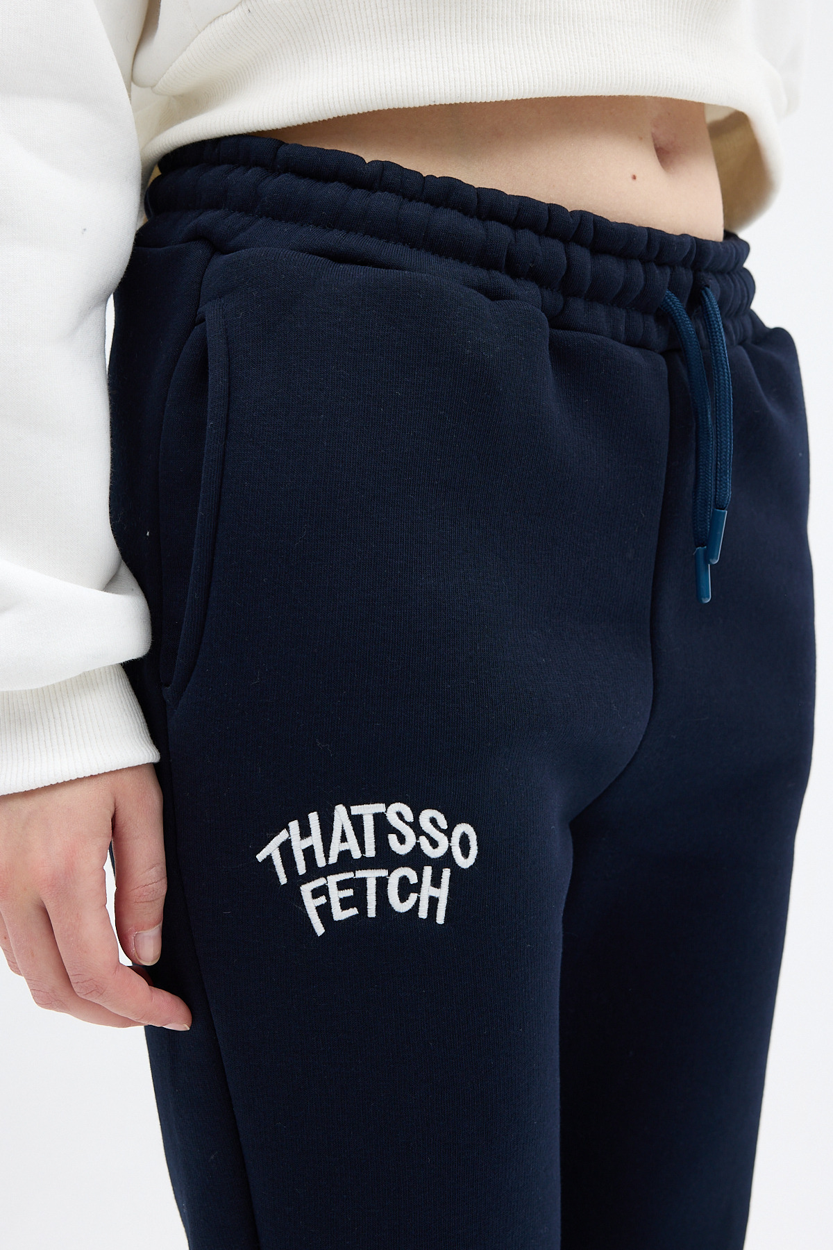 Laci Yazı Nakışlı Kadın Jogger Eşofman Altı 9219M - 4