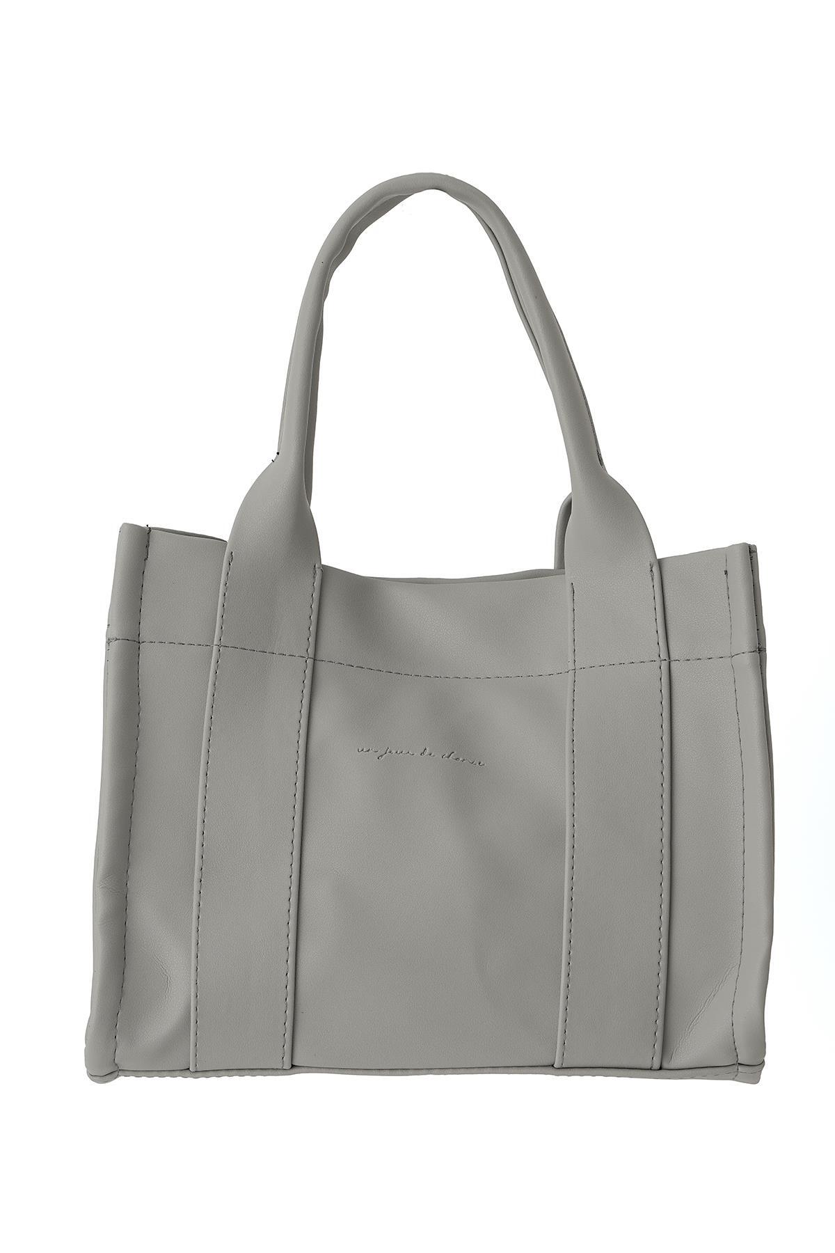 Gri Şerit Detay Çanta 9220 