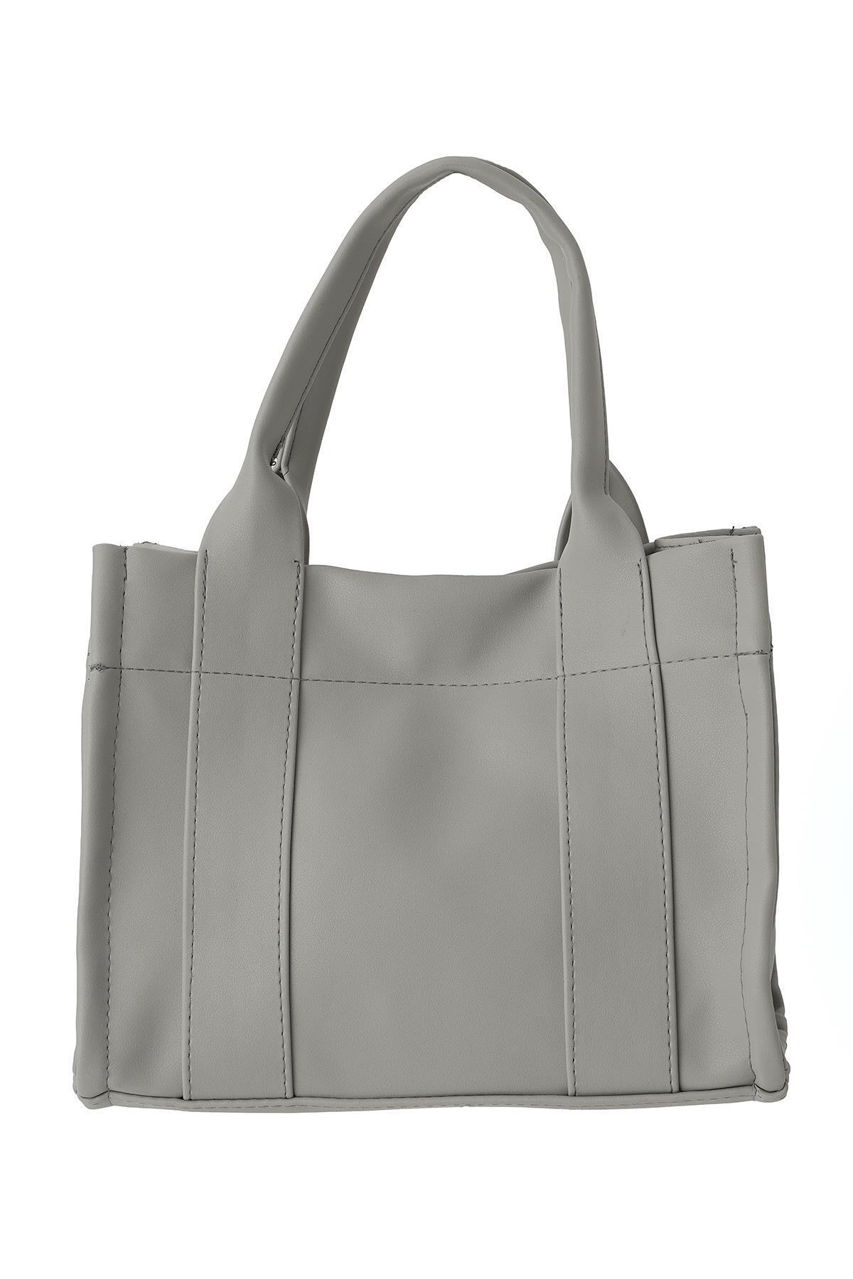 Gri Şerit Detay Çanta 9220 - 3