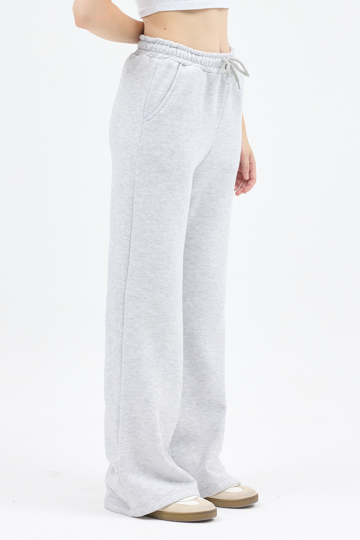 Karmelanj Geniş Paça Kadın Eşofman Altı 9220M - 3