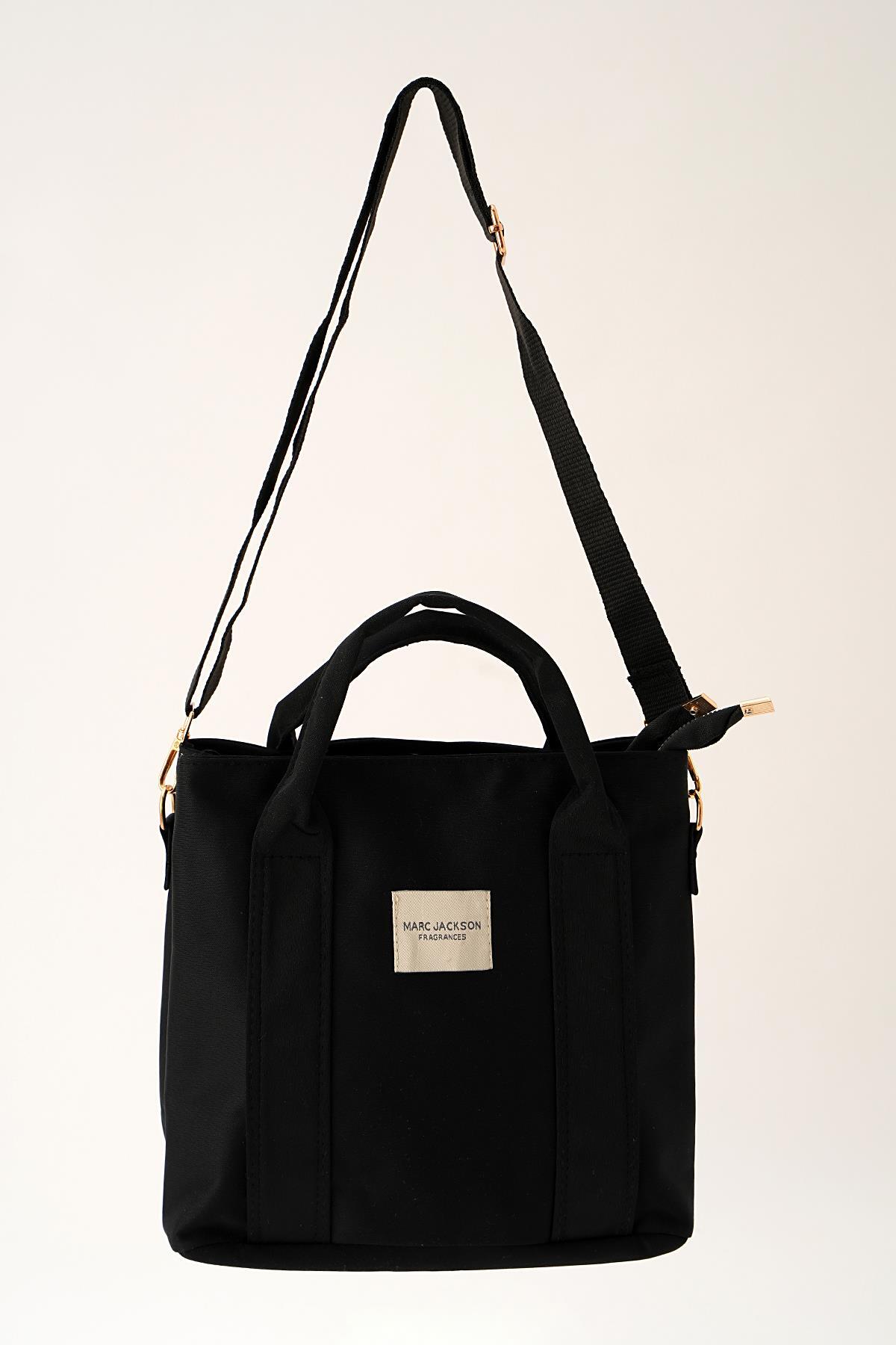 9223 Ön Arma Detay Omuz Çantası Siyah - 1