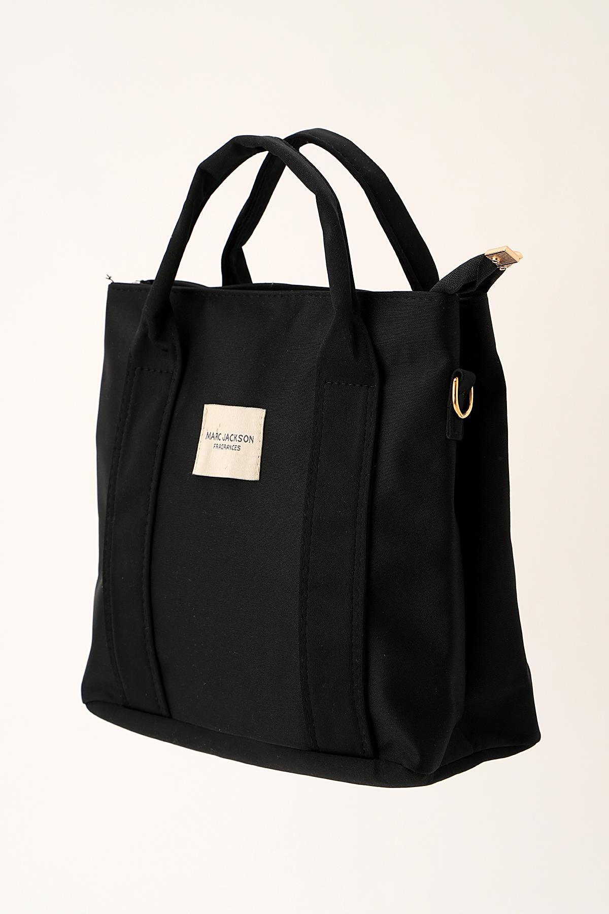 Siyah Ön Arma Detay Omuz Çantası 9223 - 4