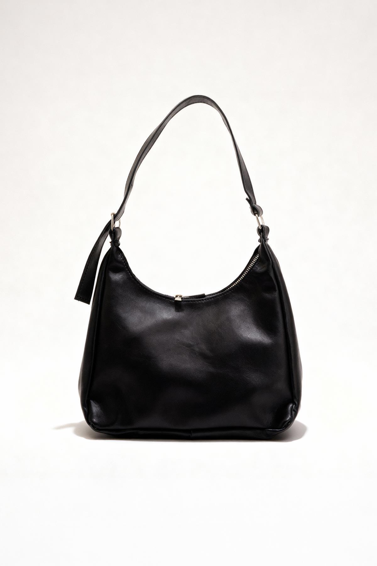 9224 Oval Omuz Çantası Siyah - RAYS