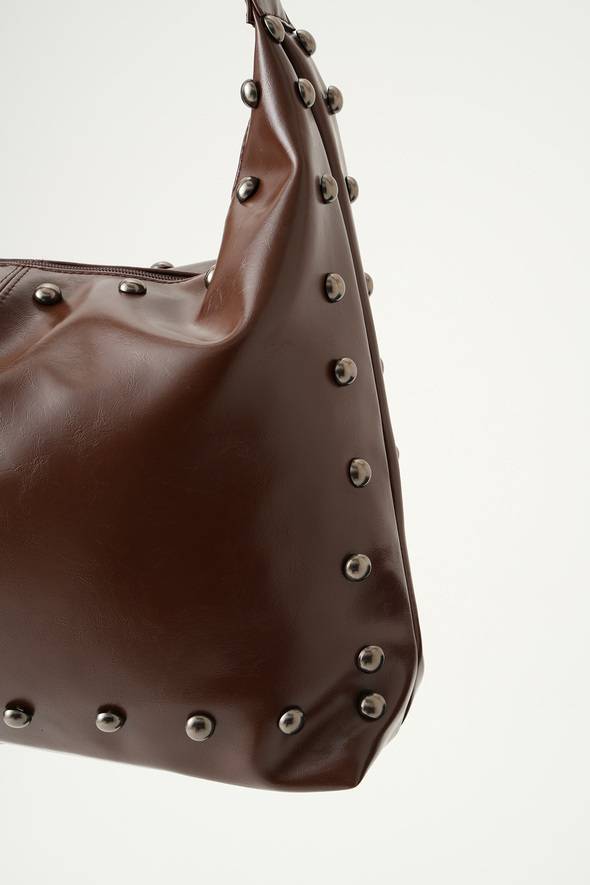 Acı Kahve Zımbalı Omuz Çantası 9225 - 4