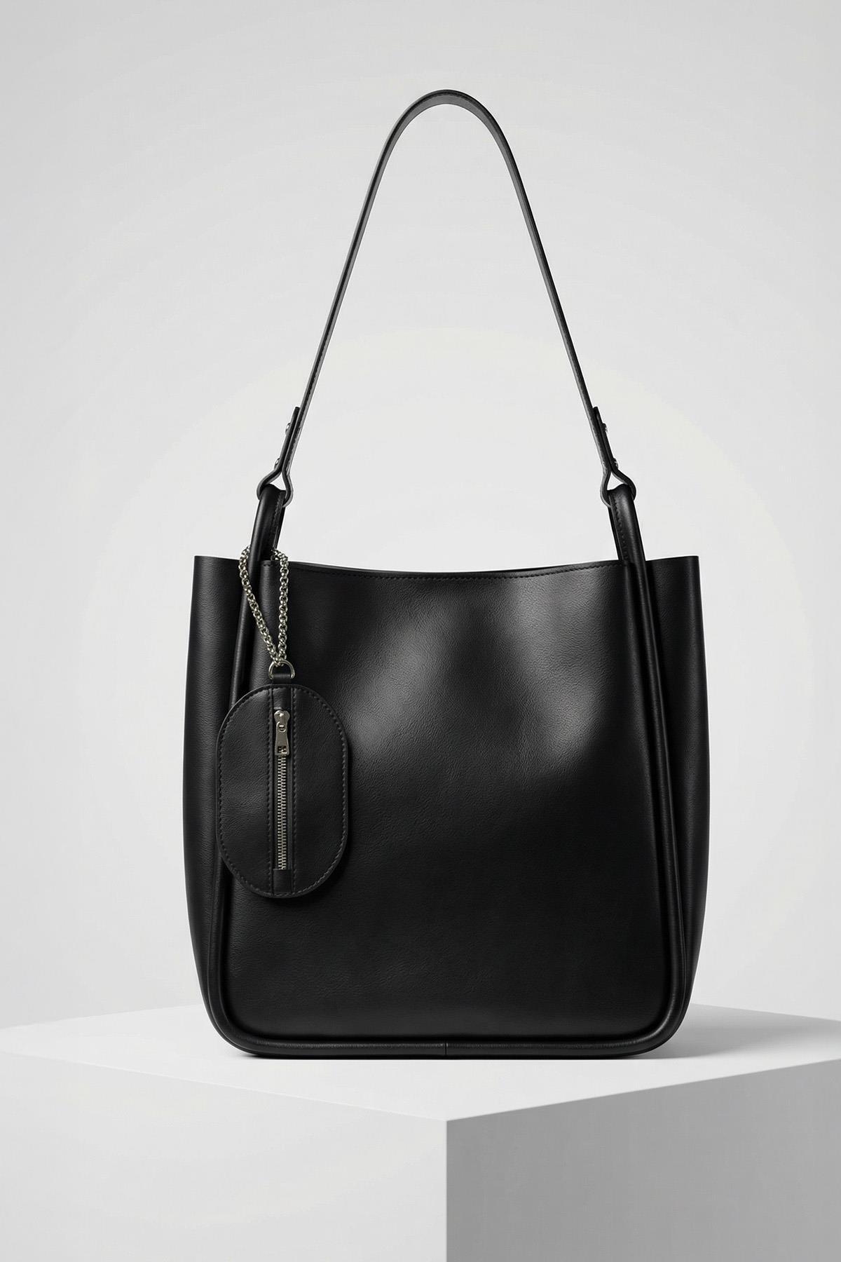 9226 Cüzdan Detay Çanta Siyah - 1