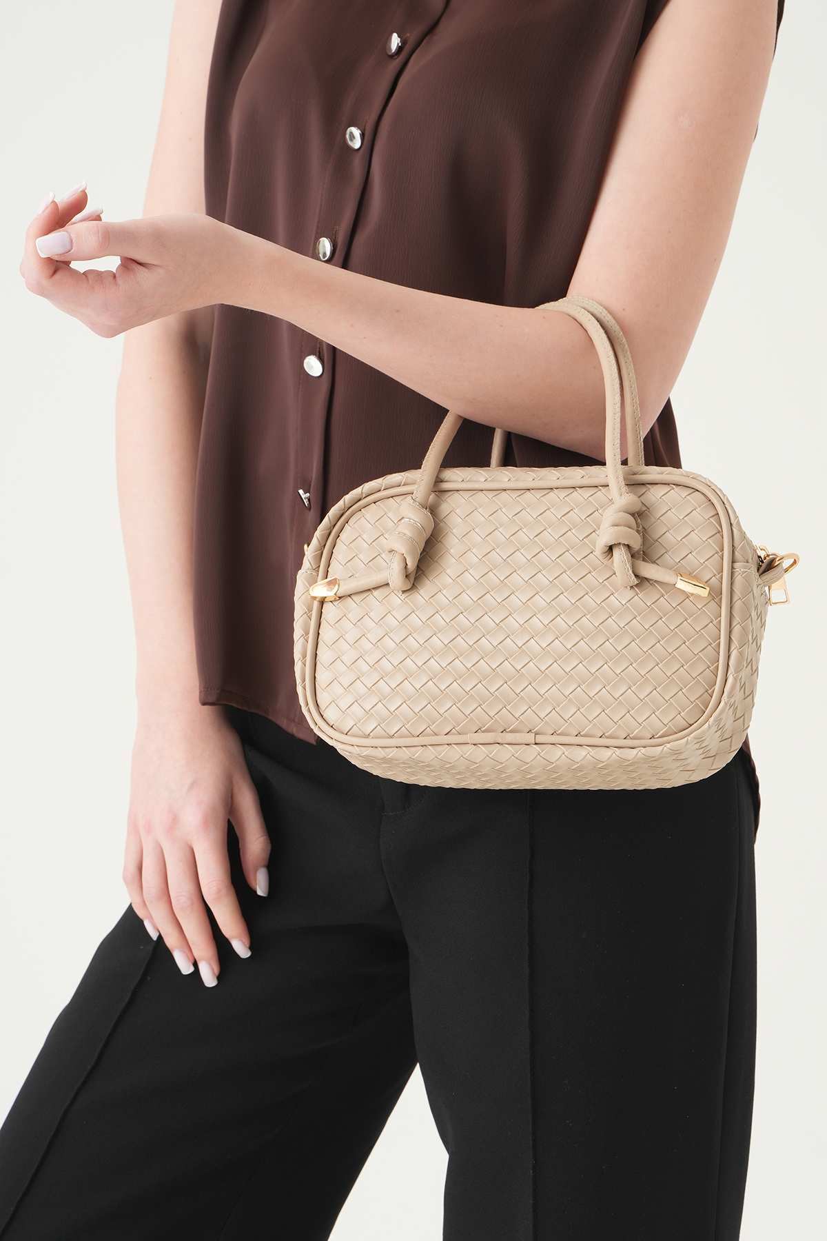 Vizon Örgülü Omuz Çantası 9228 - RAYS