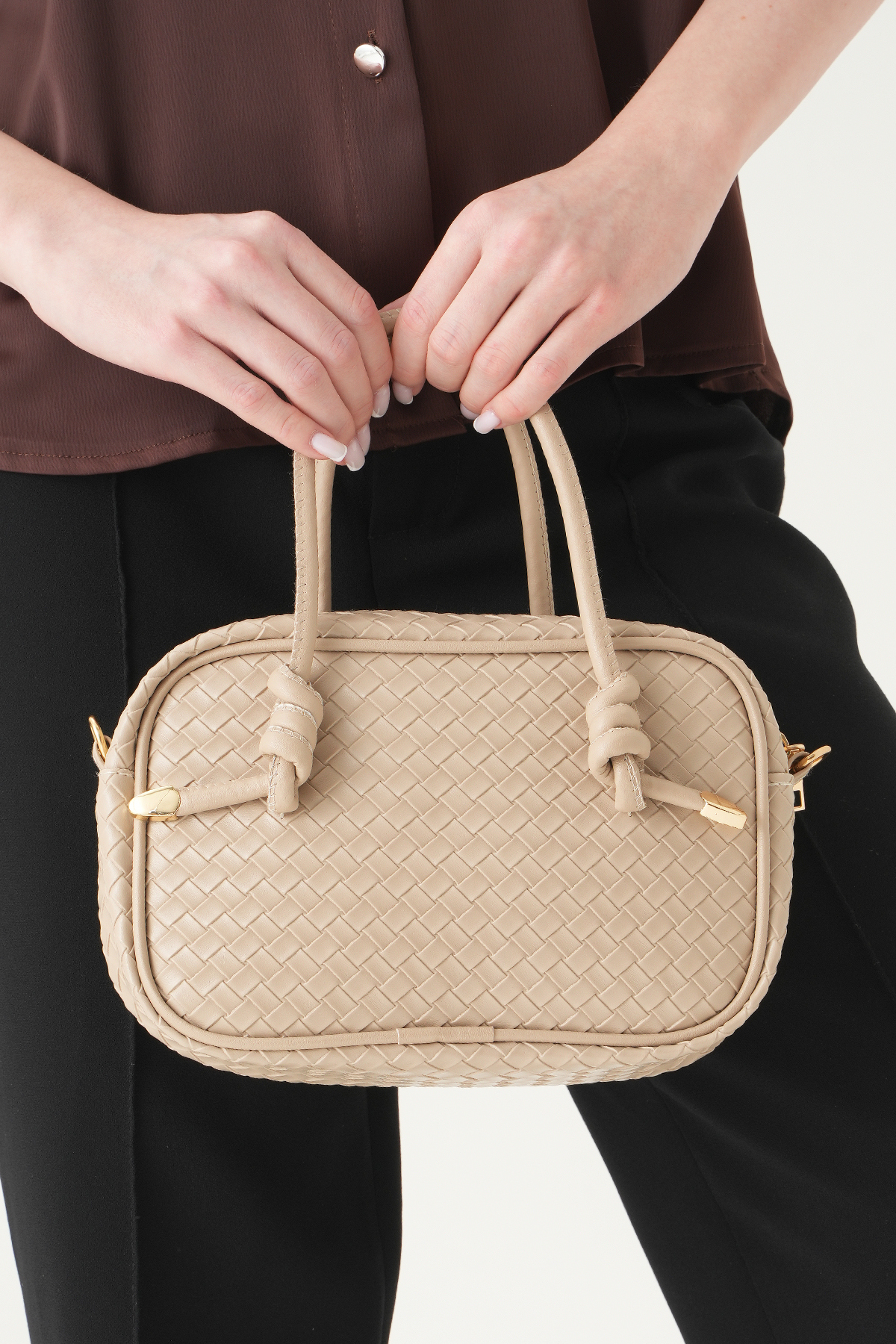 Vizon Örgülü Omuz Çantası 9228 - RAYS (1)