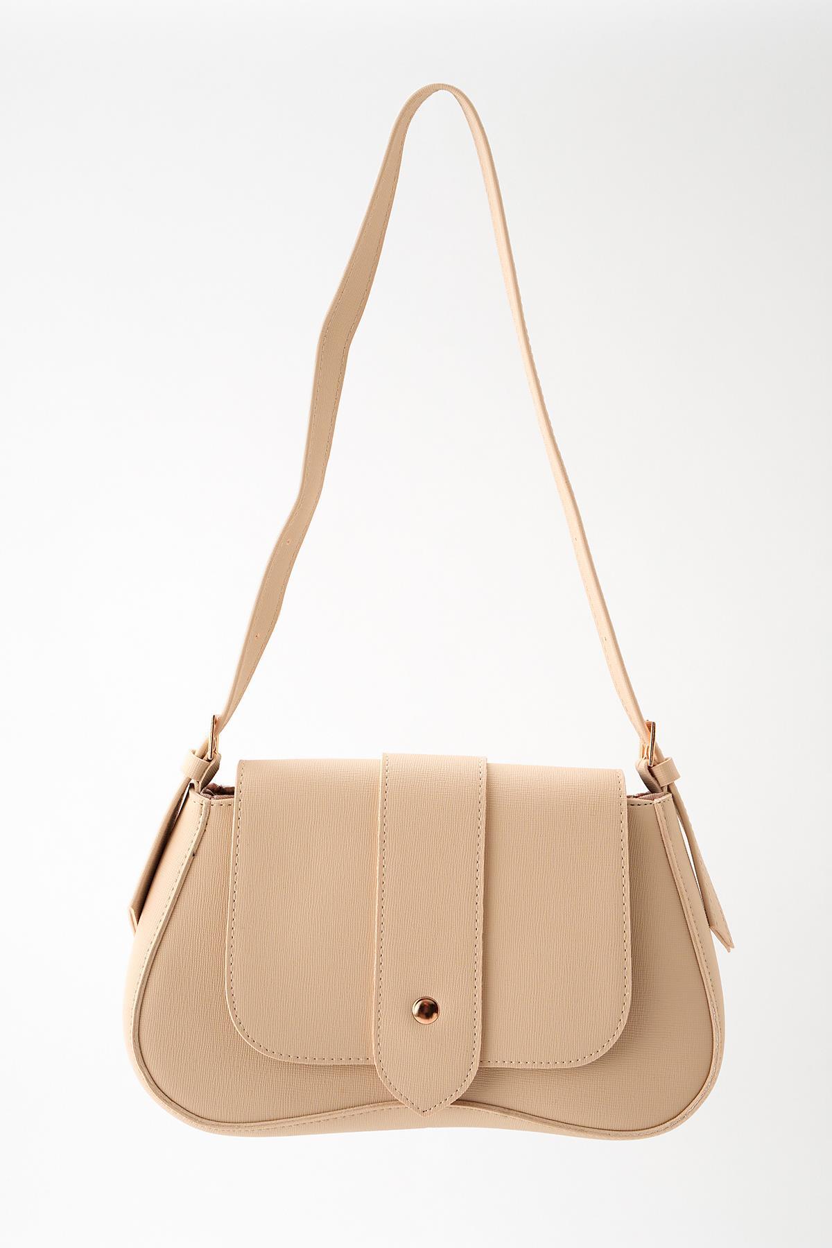 9232 Baget Çanta Bej - 1