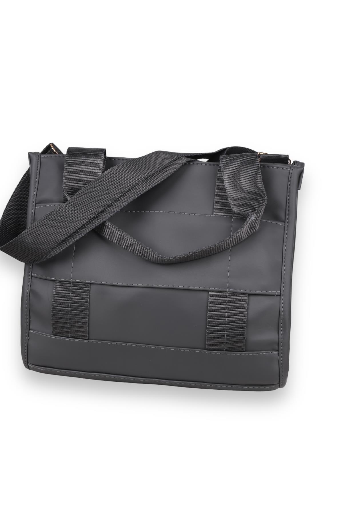 9246 Saten Çanta Füme - 5