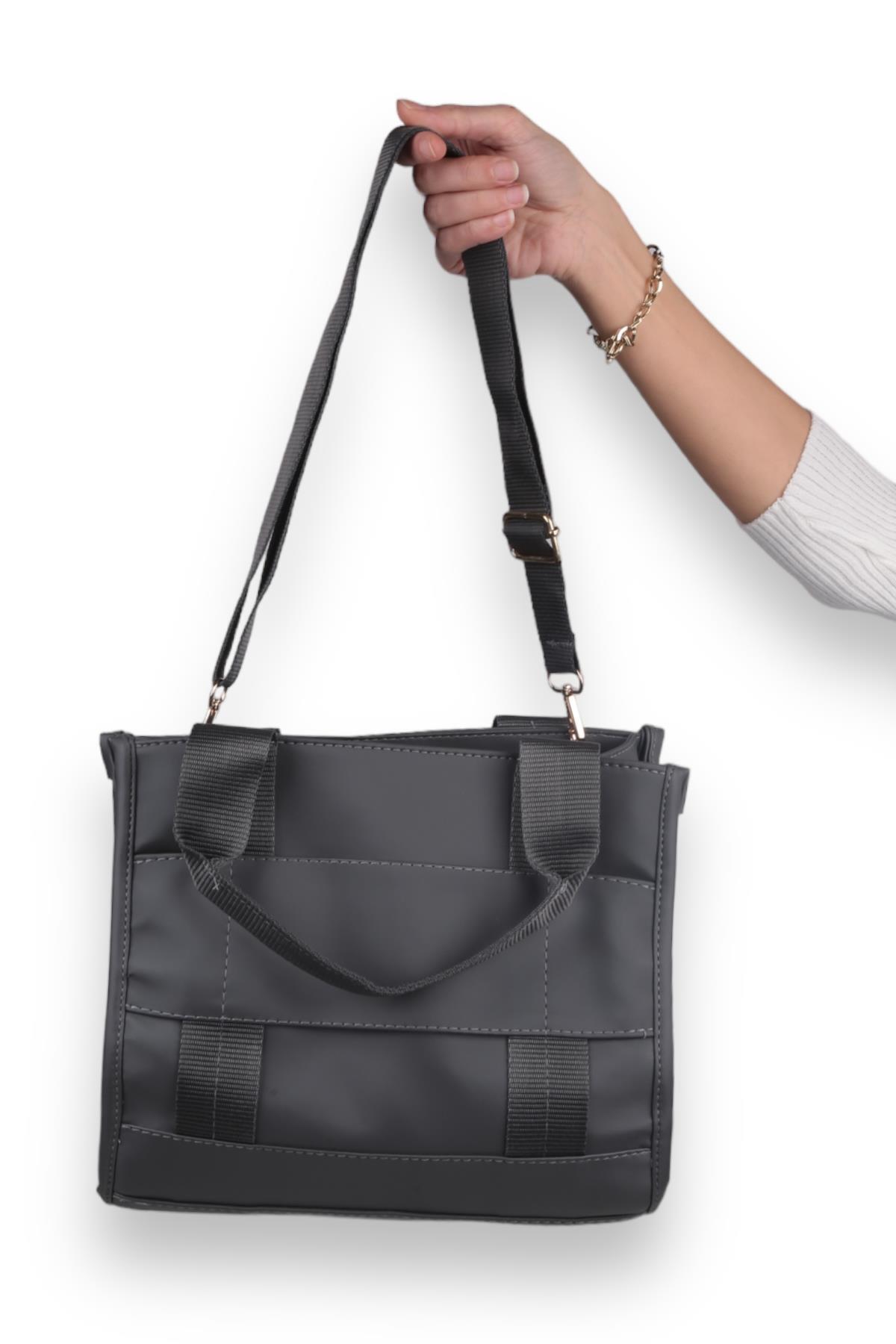 Füme Saten Çanta 9246 - 4