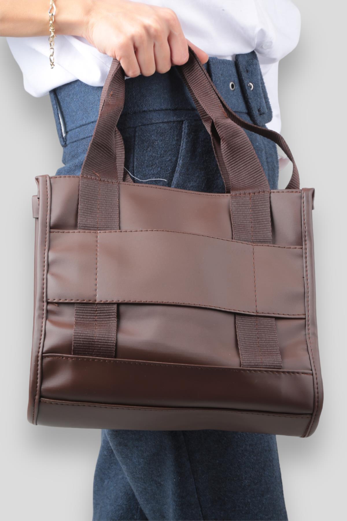 Kahve Saten Çanta 9246 - 2