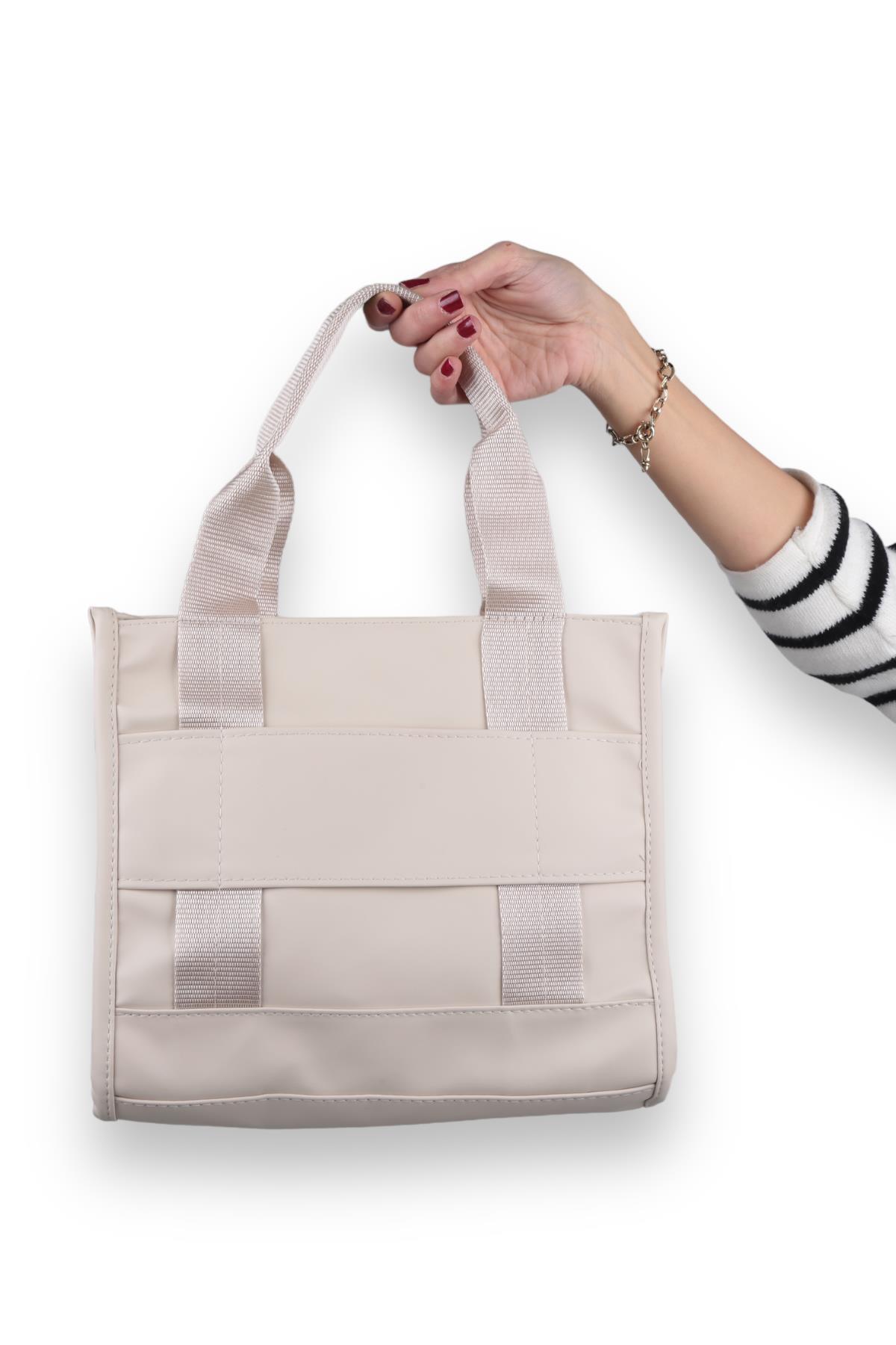 Krem Saten Çanta 9246 - 3