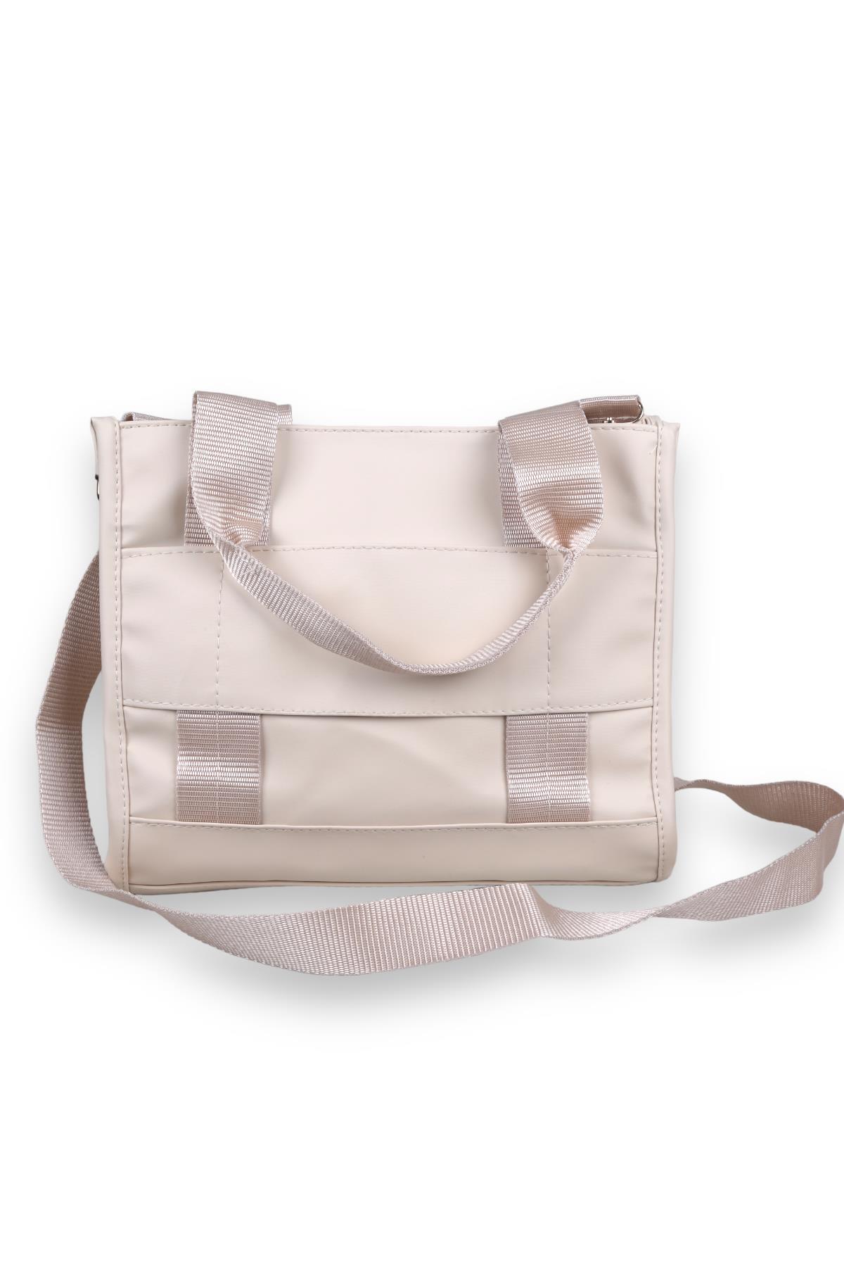 Krem Saten Çanta 9246 - 5