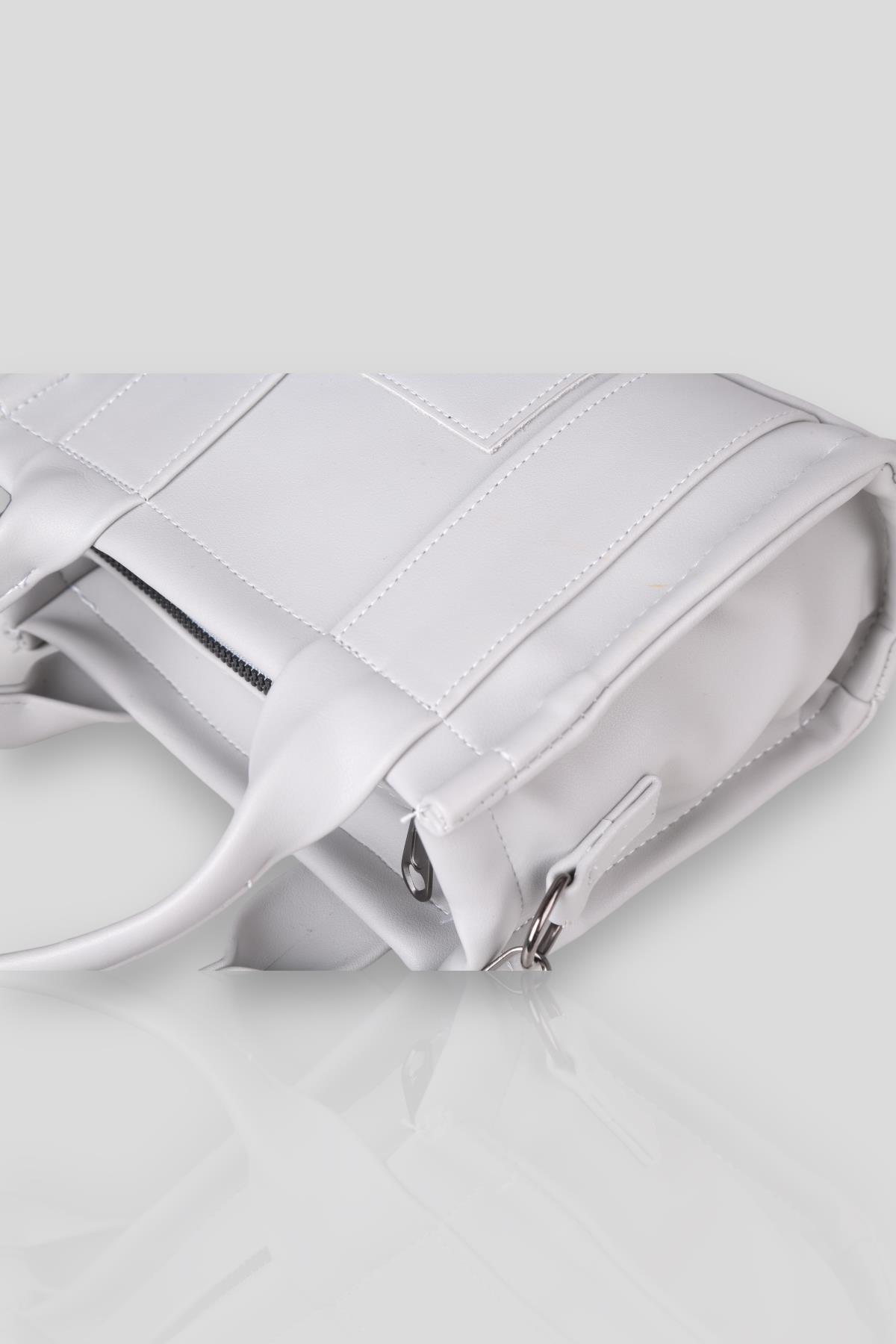 Gri Small Tote Çanta 9280 - 3
