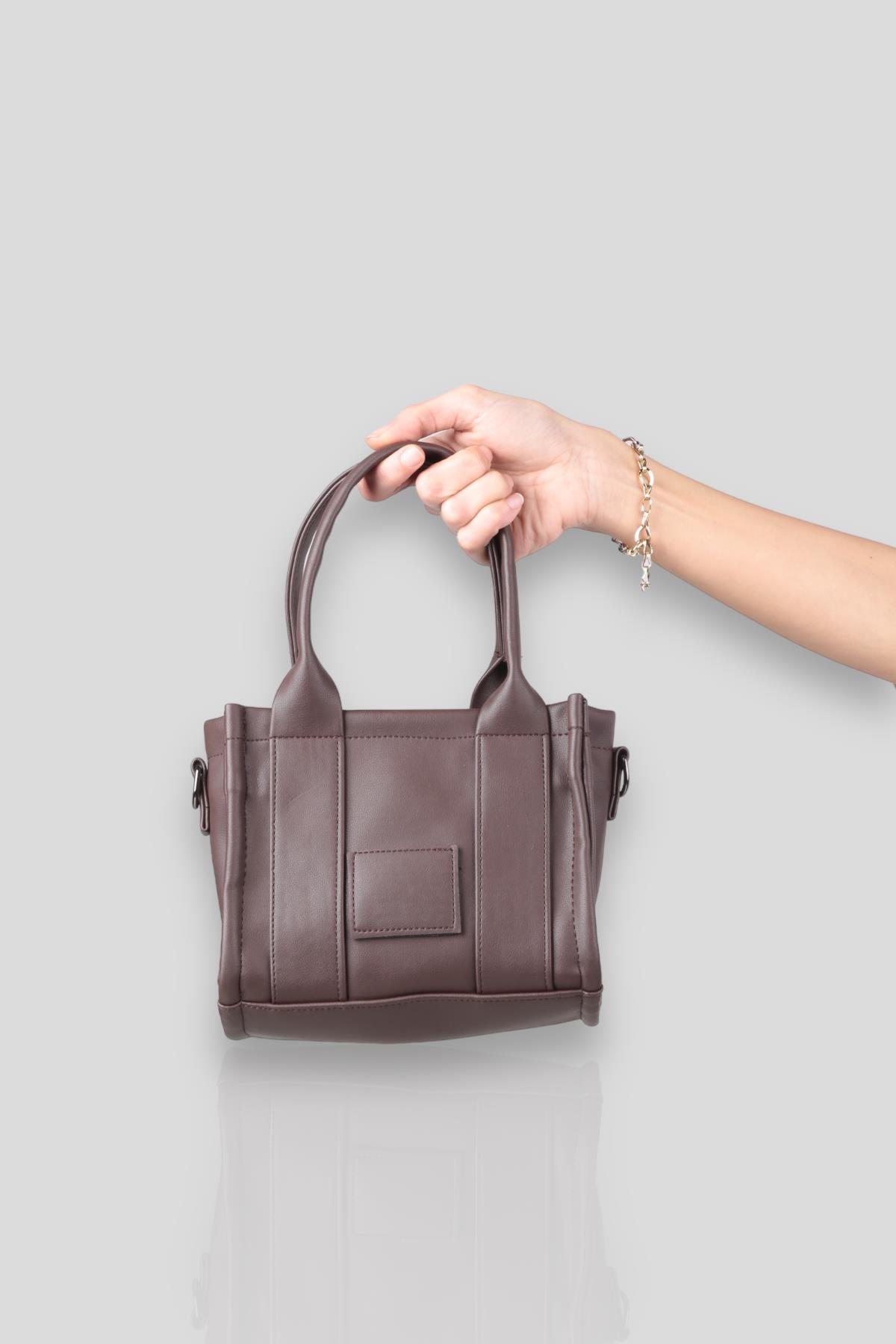Kahve Small Tote Çanta 9280 - 2