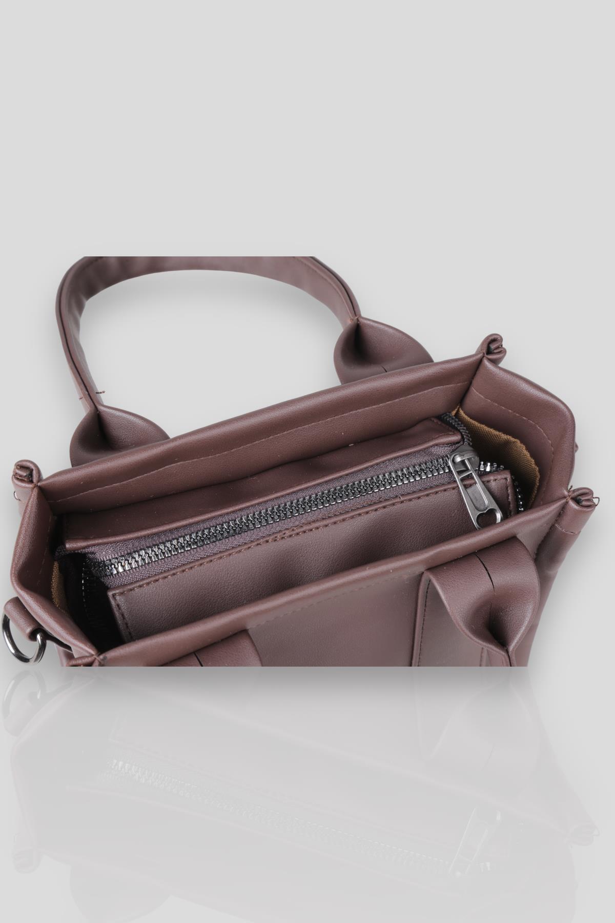 Kahve Small Tote Çanta 9280 - 5