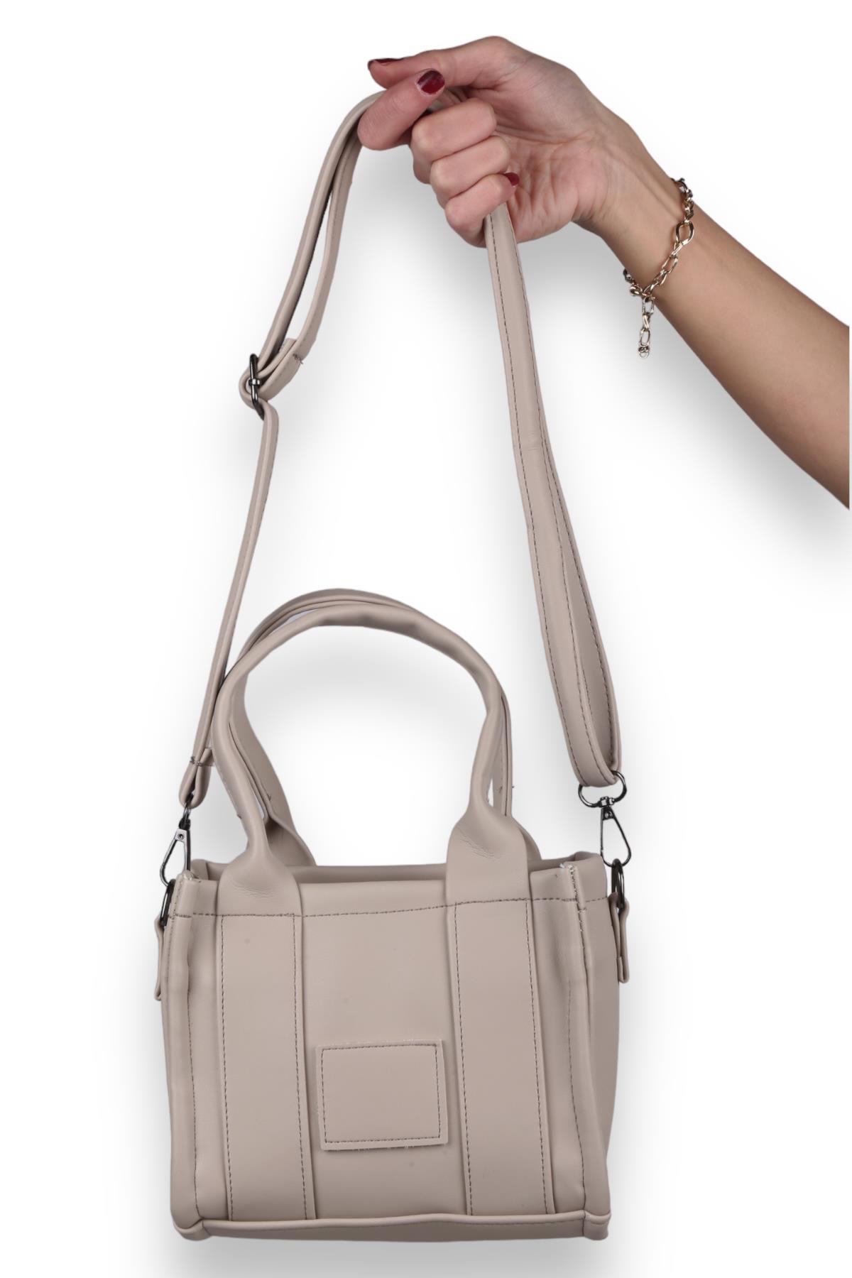 Krem Small Tote Çanta 9280 - 2