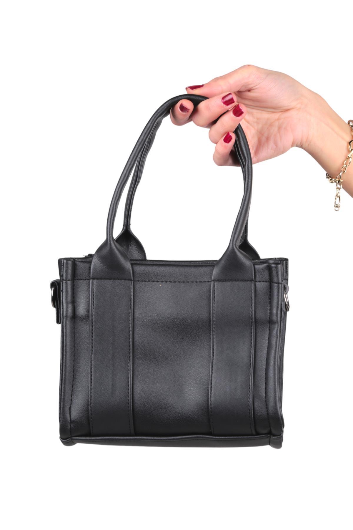 Siyah Small Tote Çanta 9280 - 2