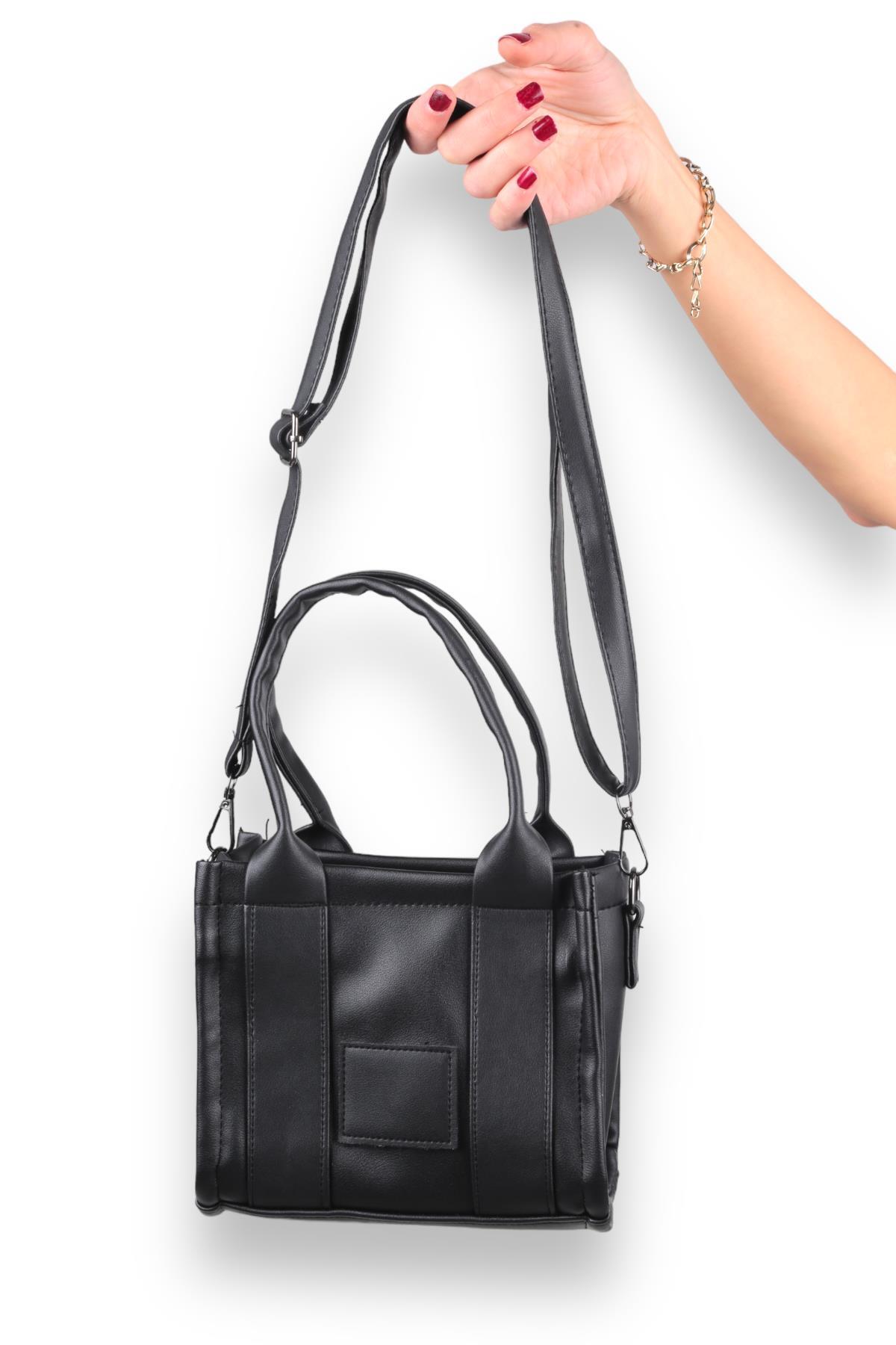 Siyah Small Tote Çanta 9280 - 3