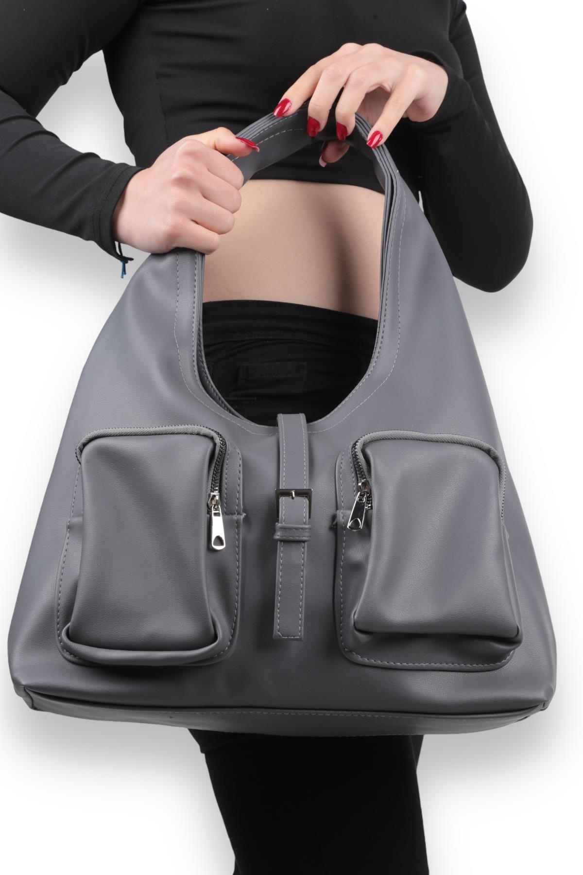 Füme Oval Çanta 9286 