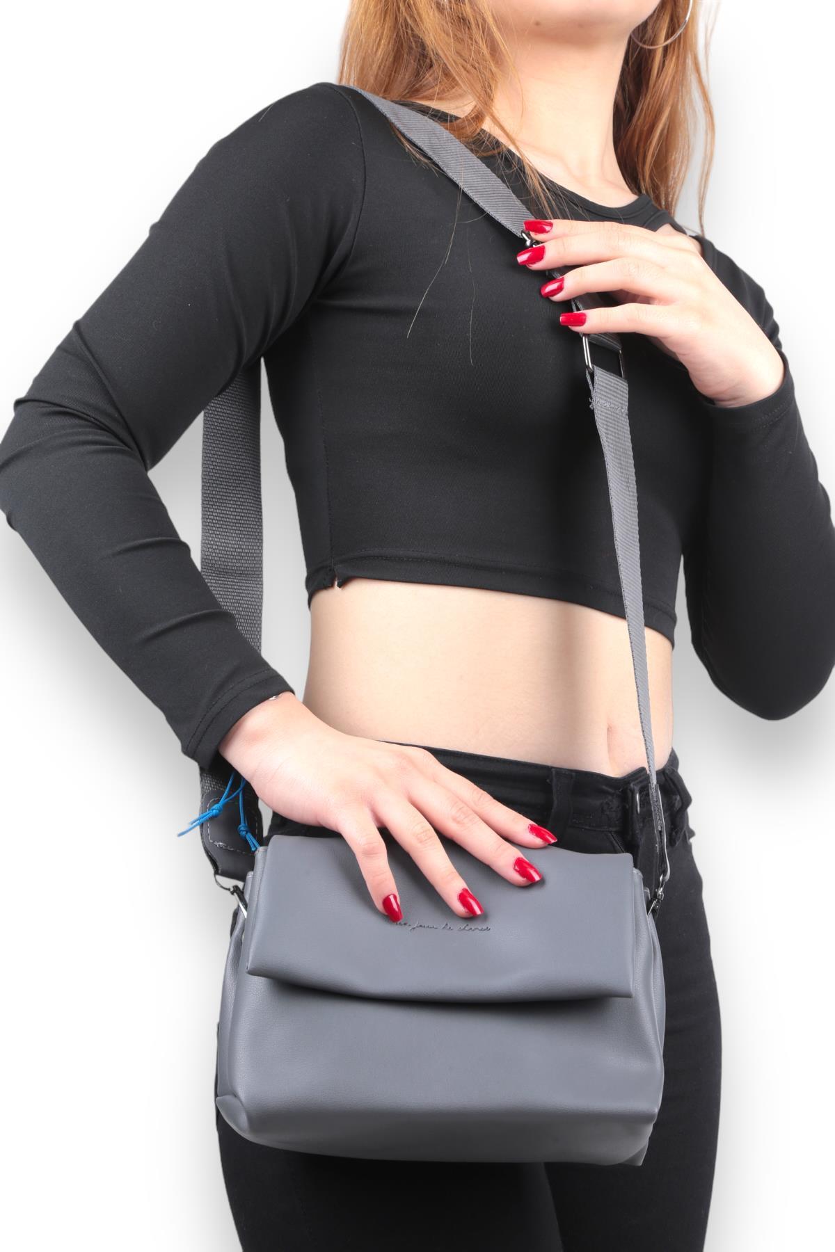 Füme Donna Klasik Model Çanta 9289 - 5