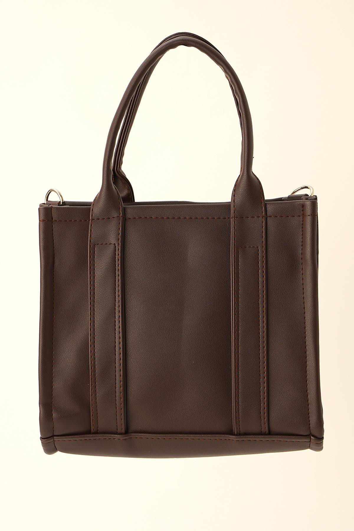 9293 Fermuar Detay Çata Kahve - 2