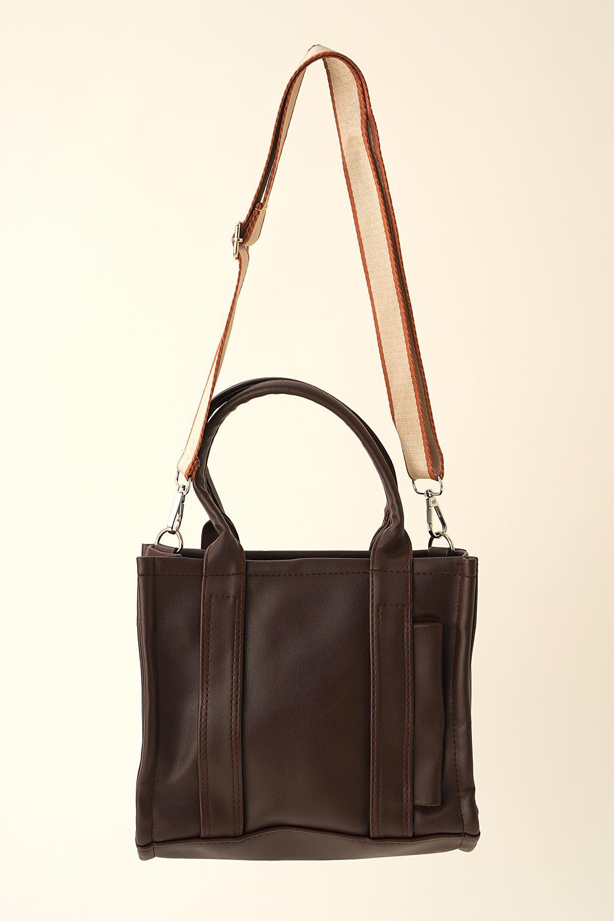 Kahve Fermuar Detay Çanta 9293 