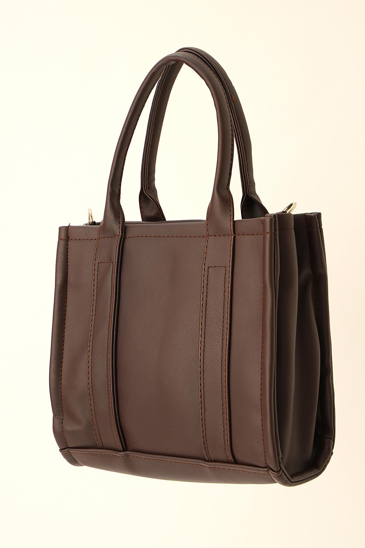 Kahve Fermuar Detay Çanta 9293 - 3