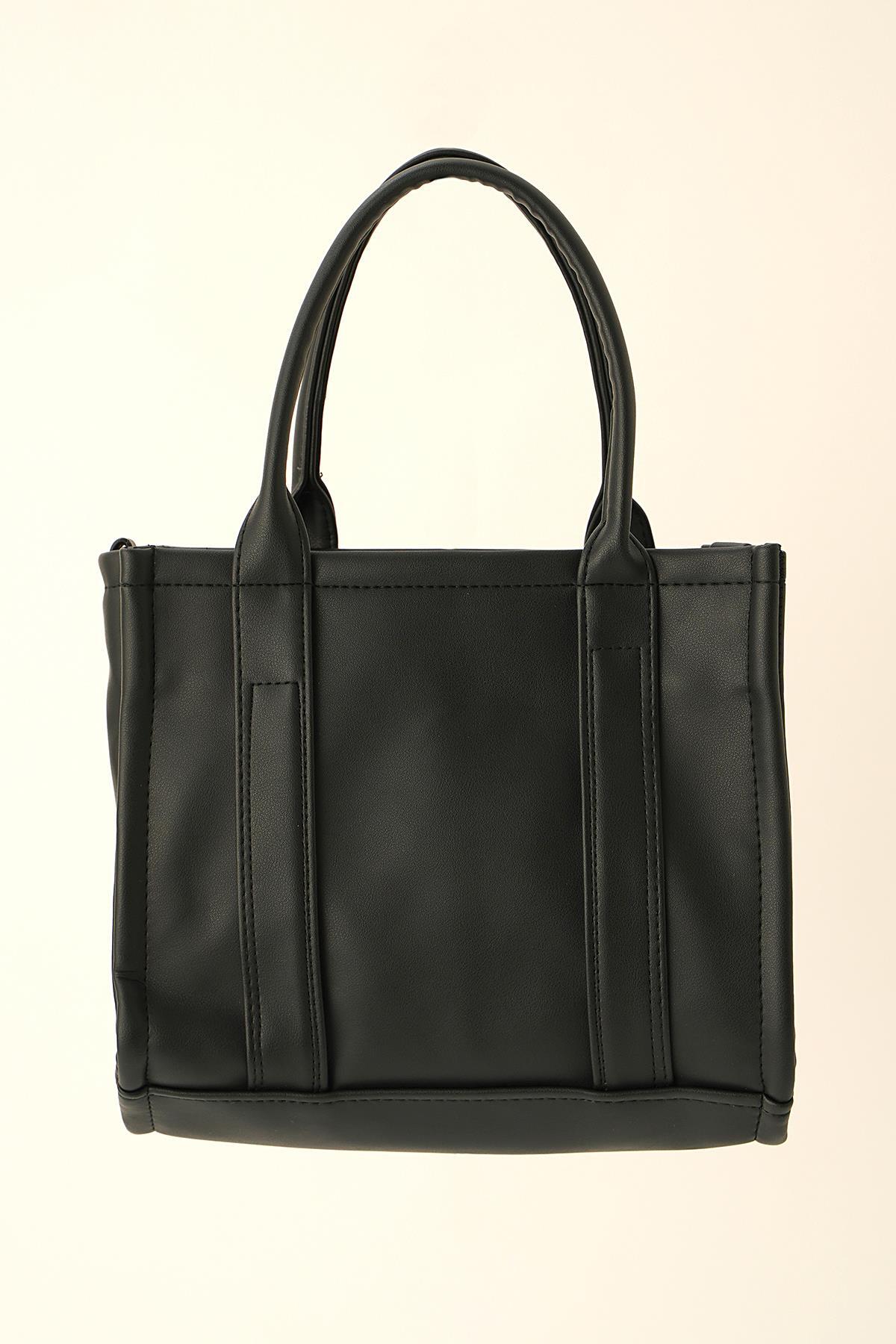 9293 Fermuar Detay Çata Siyah - 2