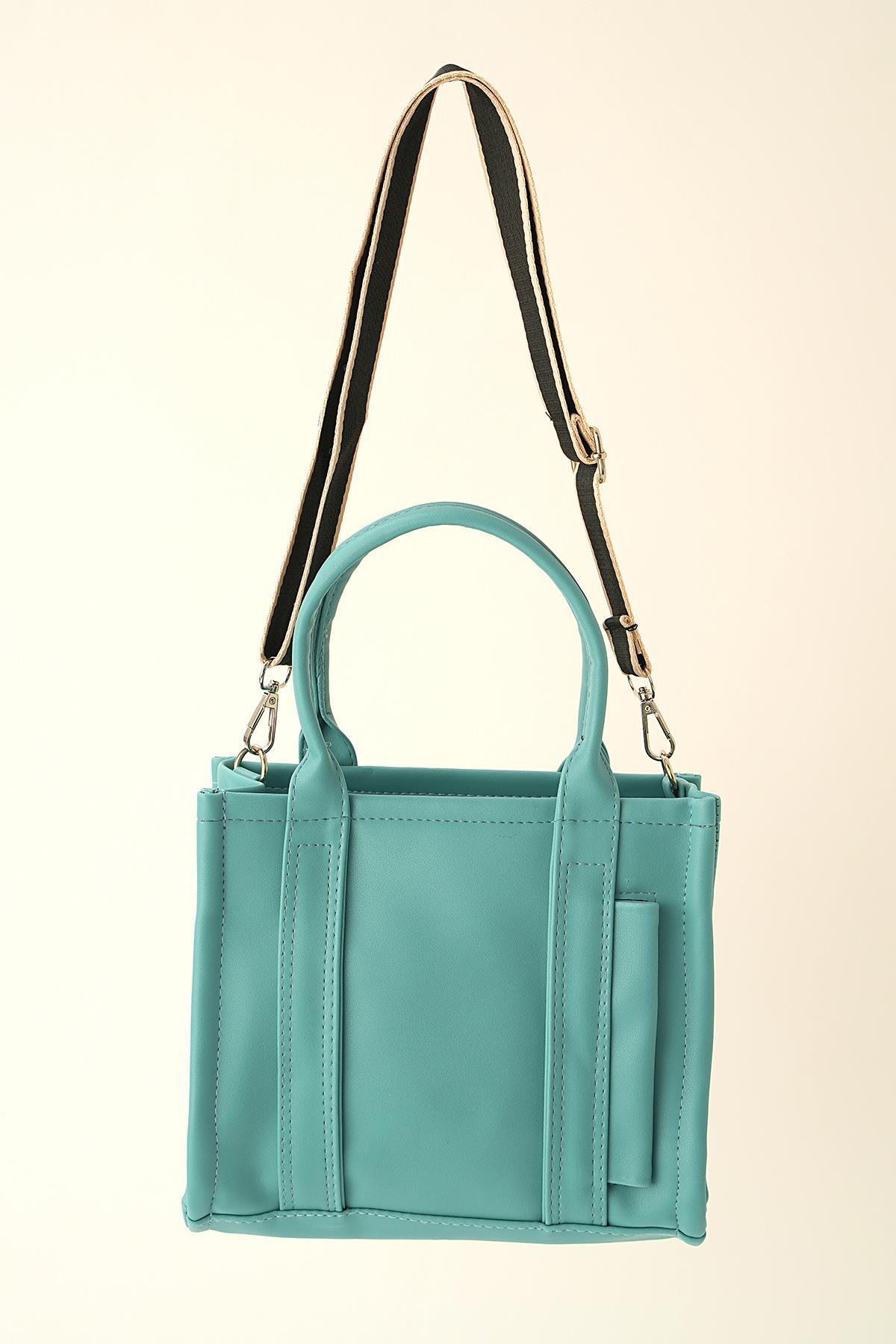 9293 Fermuar Detay Çata Turkuaz 