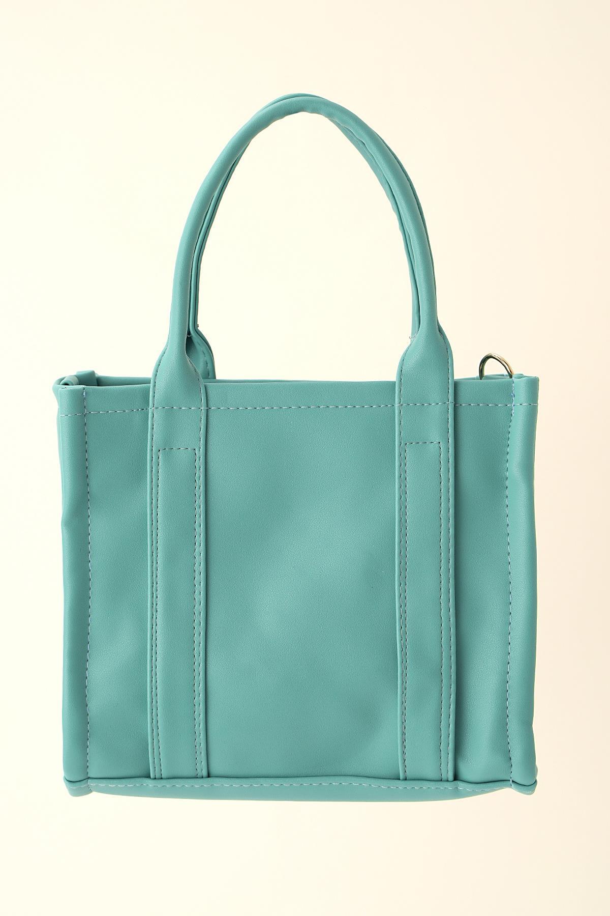 9293 Fermuar Detay Çata Turkuaz - 2