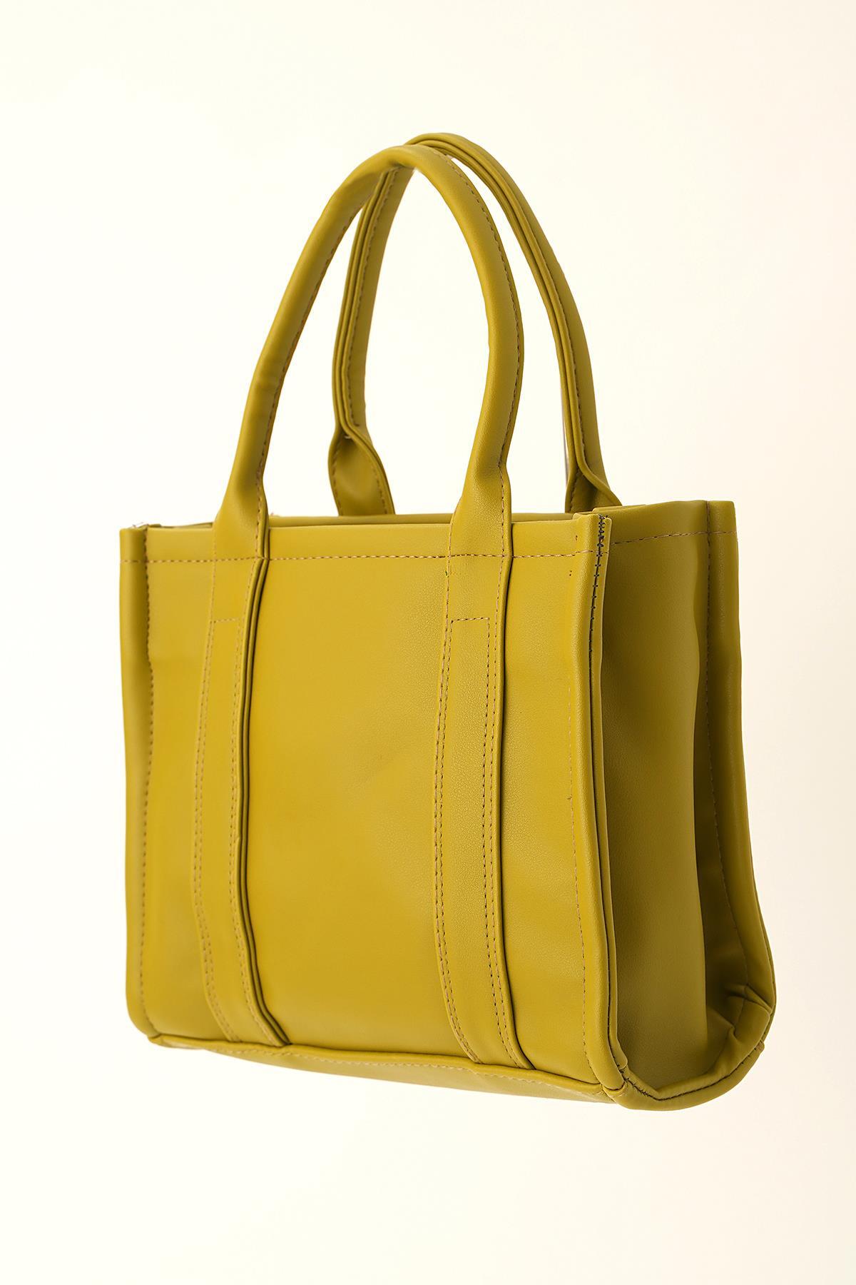 Yeşil Fermuar Detay Çanta 9293 - 1