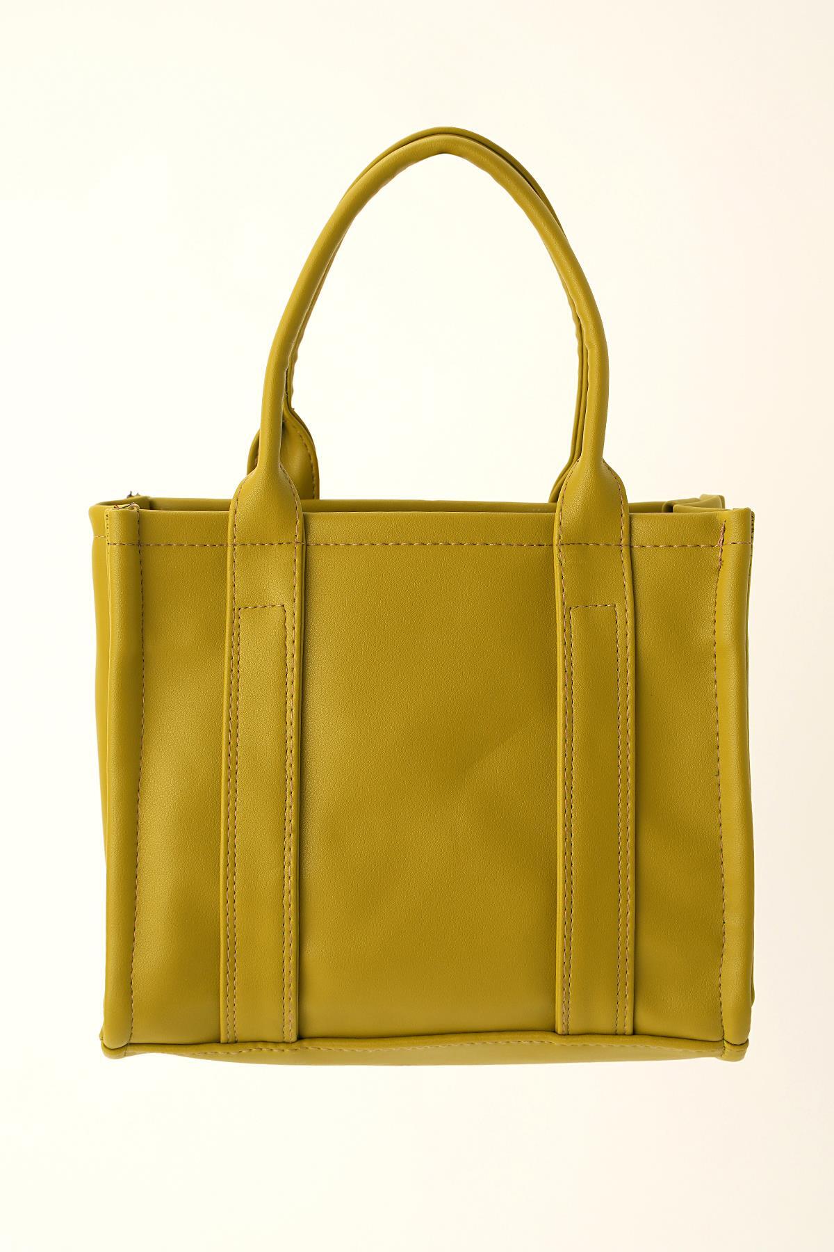 Yeşil Fermuar Detay Çanta 9293 - 2