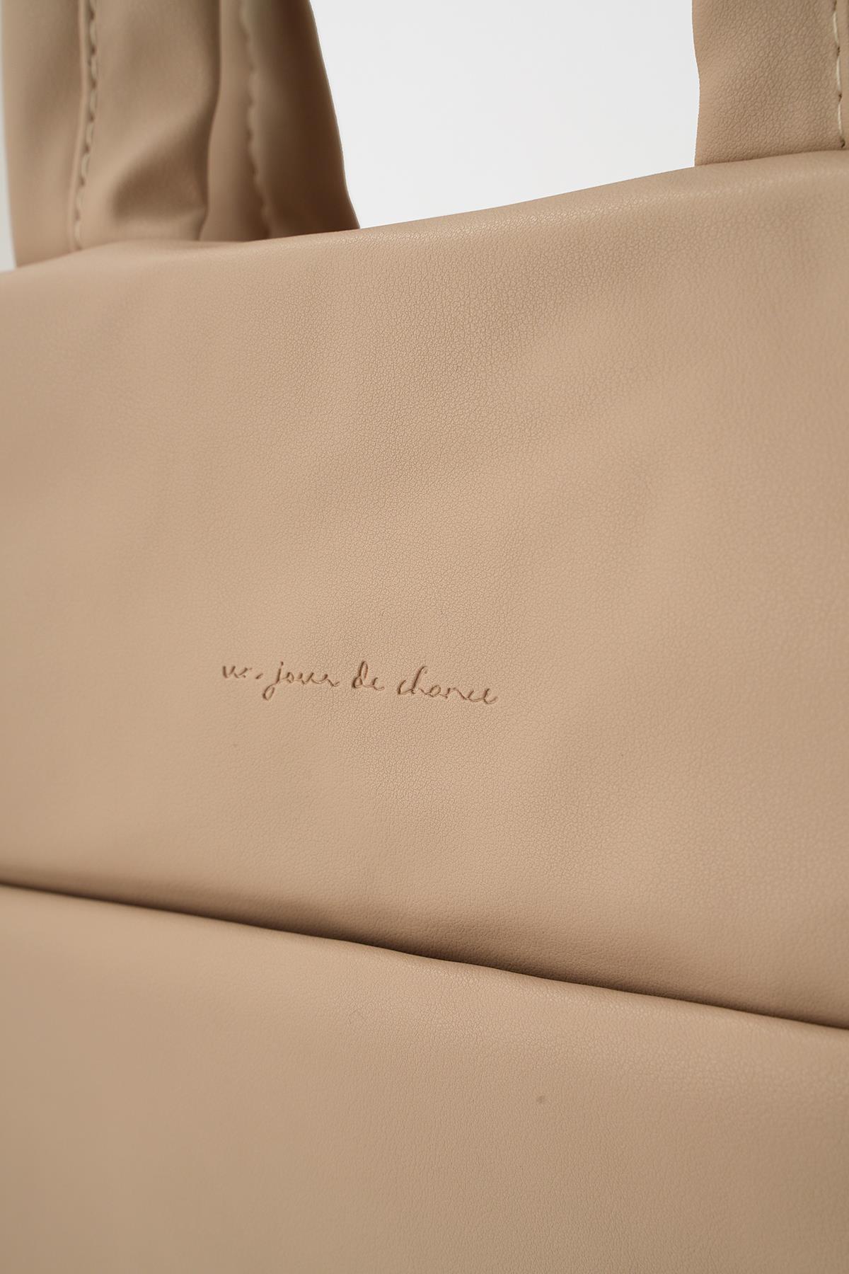 Bej Deri Kol Çantası 9302 - 2