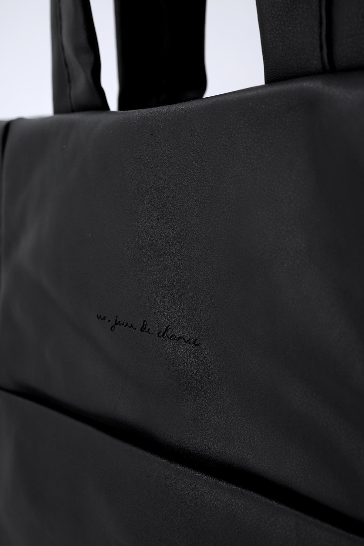 Siyah Deri Kol Çantası 9302 - 2