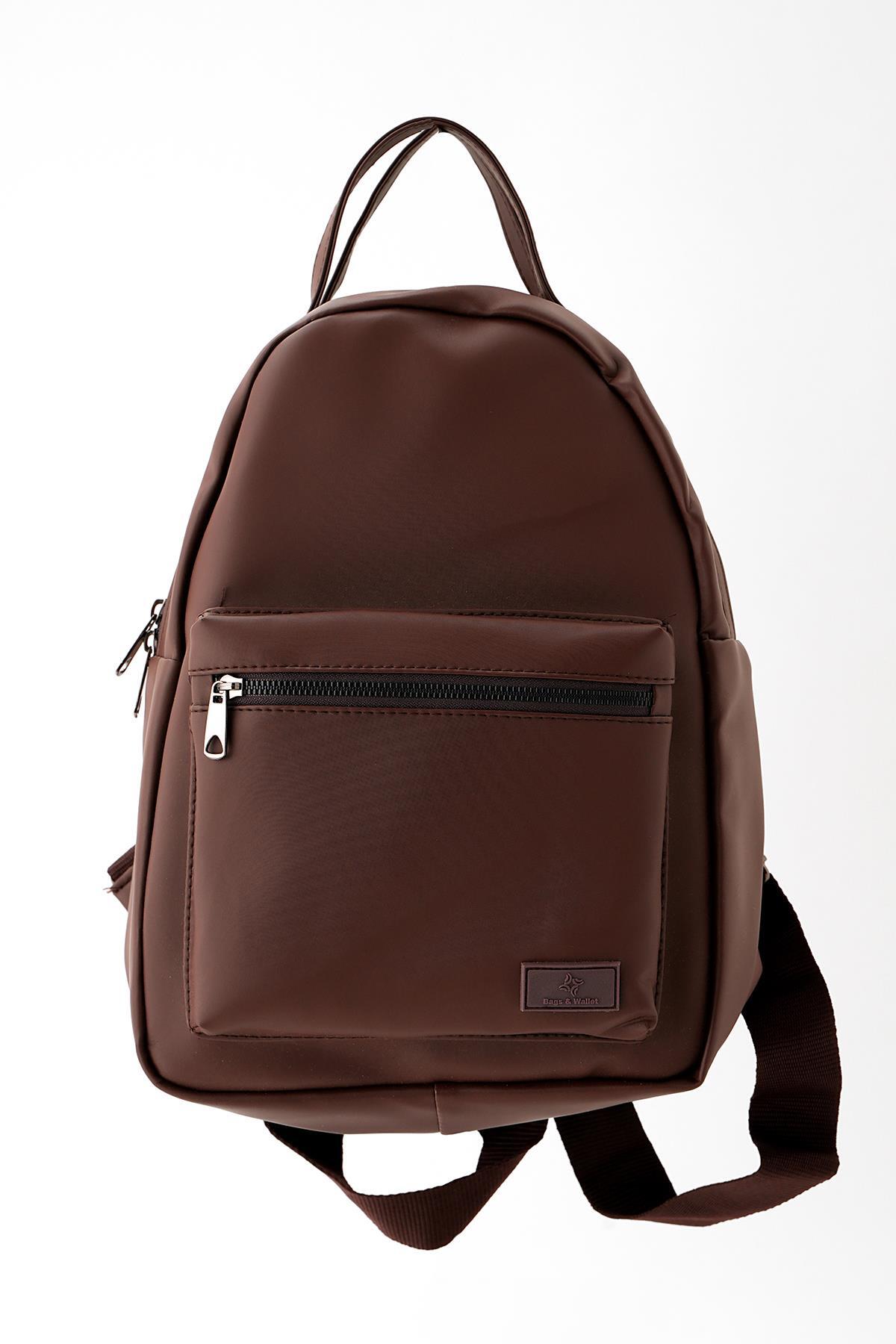 Kahve Saten Sırt Çantası 9308 - 1