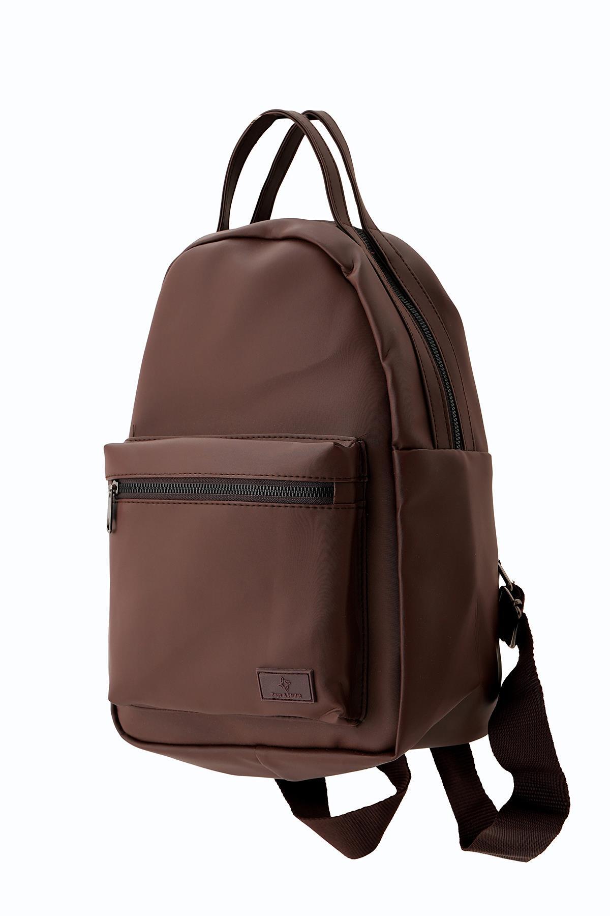 Kahve Saten Sırt Çantası 9308 - 2