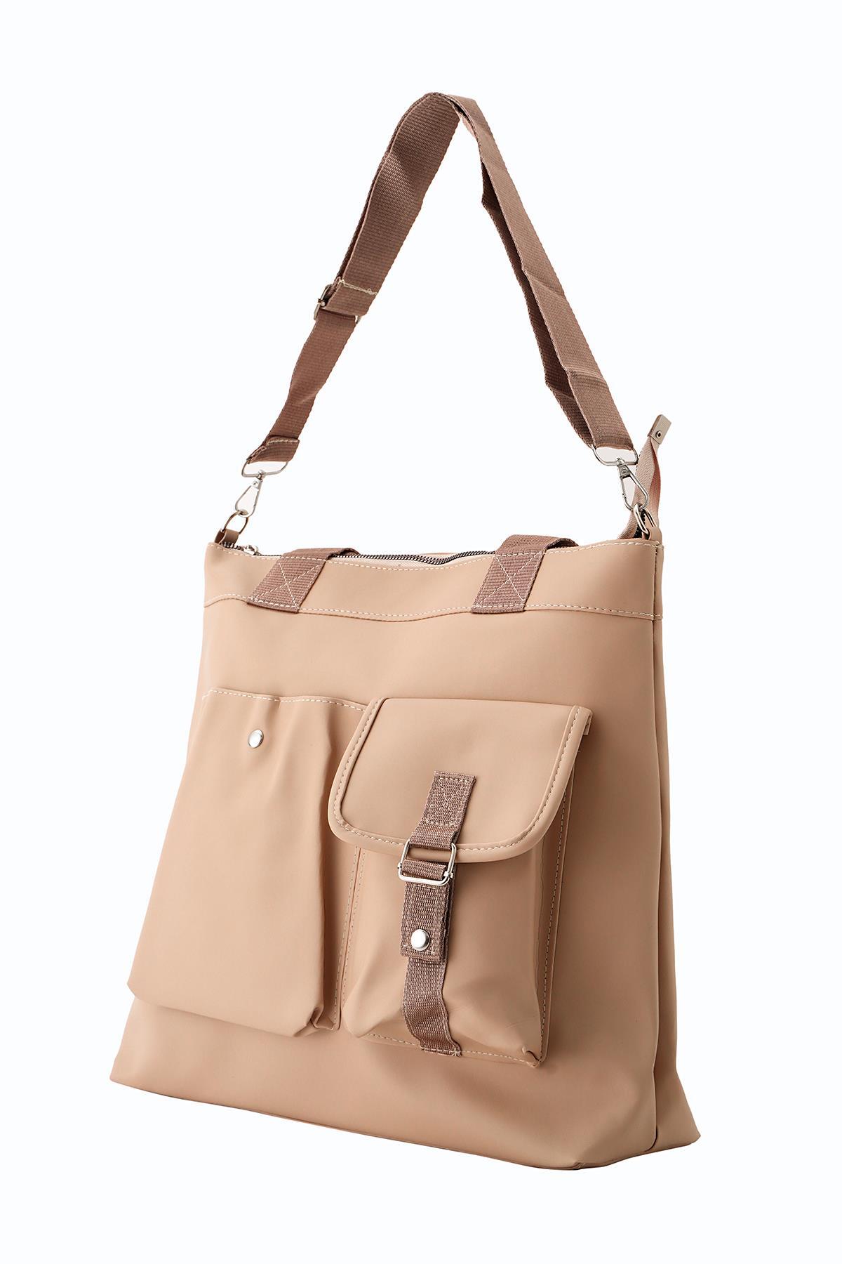 Bej Ön Cepli Kol Çantası 9311 - 2