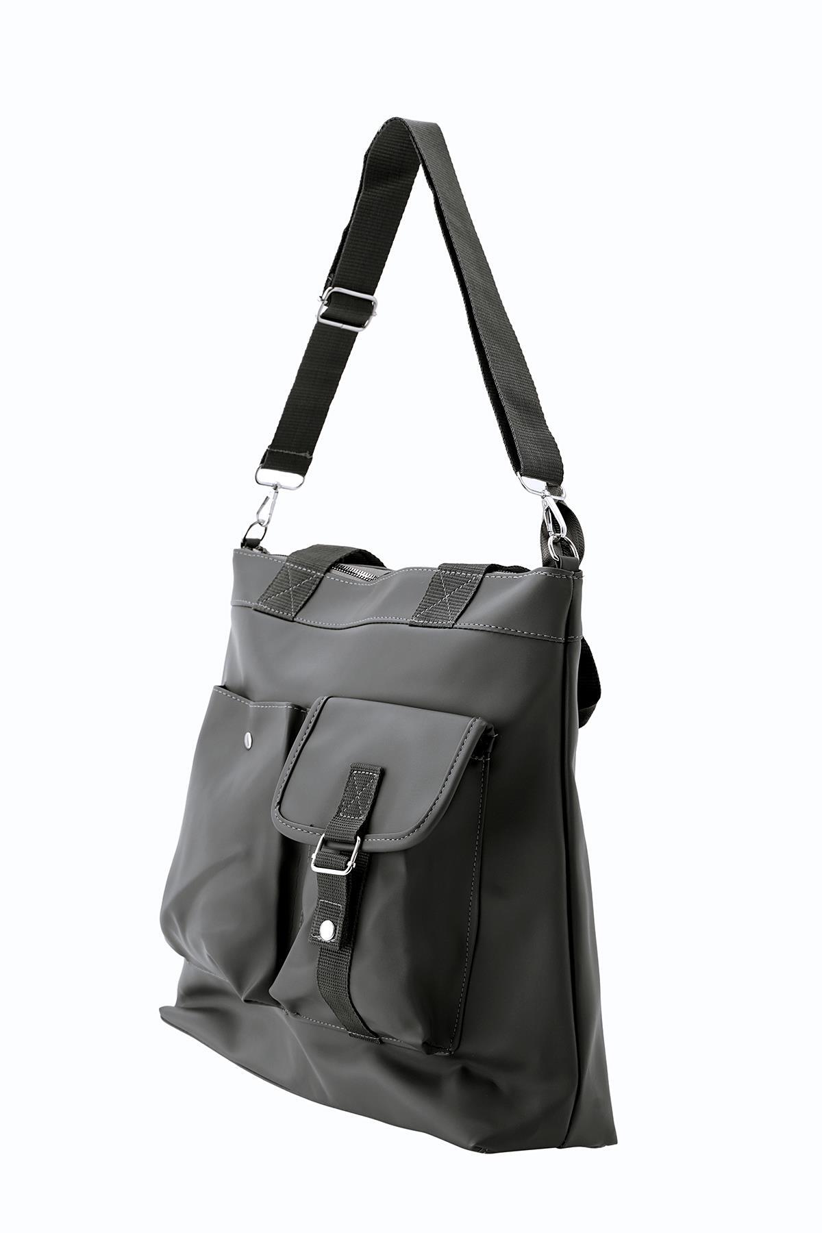 9311 Ön Cepli Kol Çantası Füme - 1