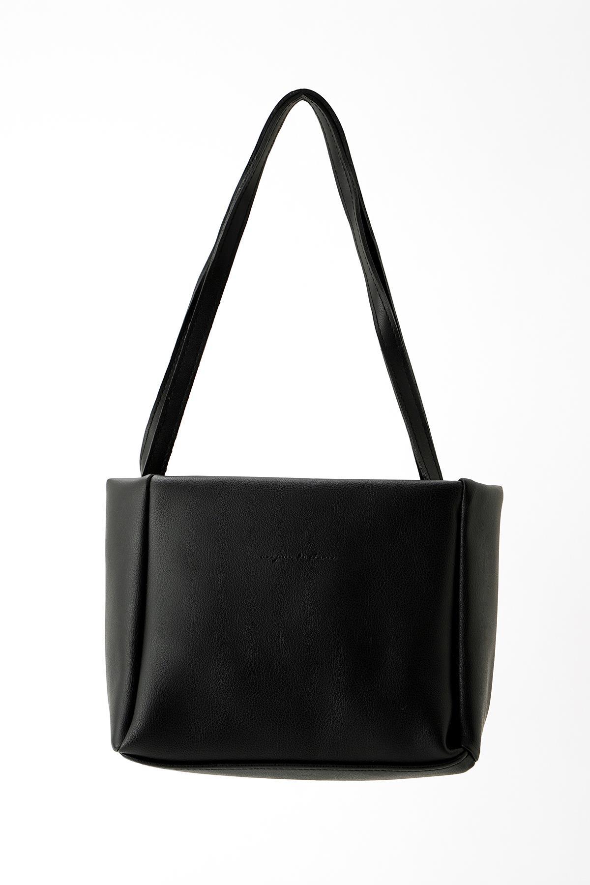 9316 Basic Saten Çanta Siyah 