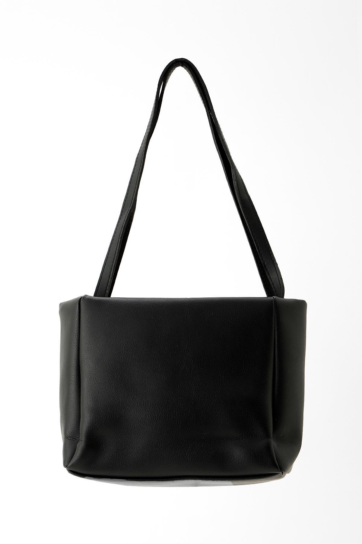 9316 Basic Saten Çanta Siyah - 3