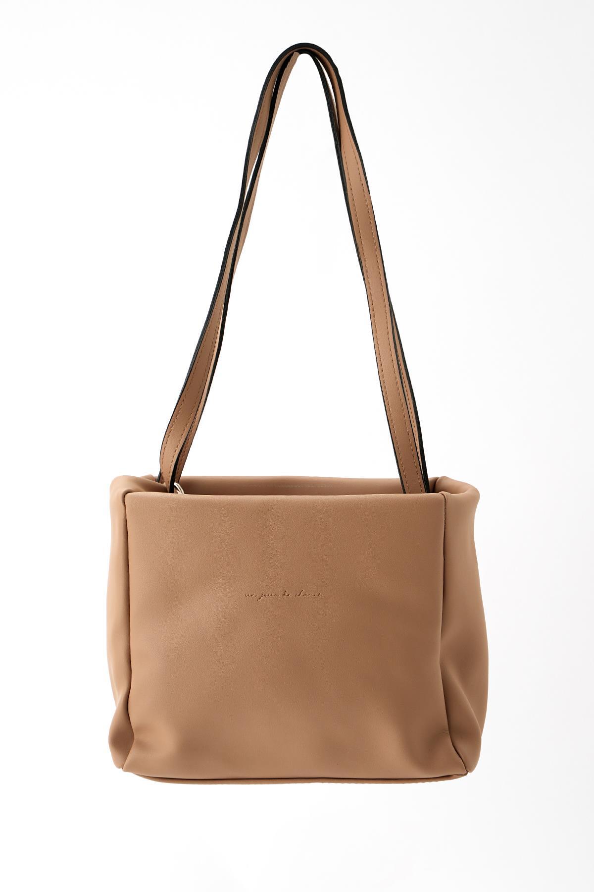 9316 Basic Saten Çanta Vizon 