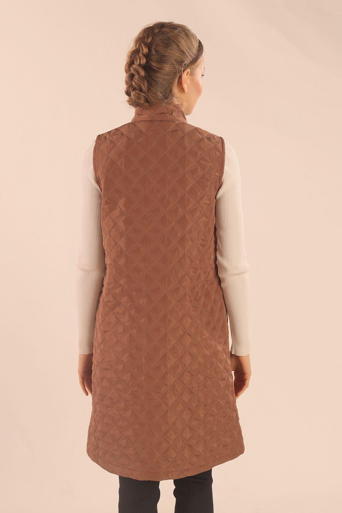 Taba Cep Zincir Detay Yelek 9525 - 6