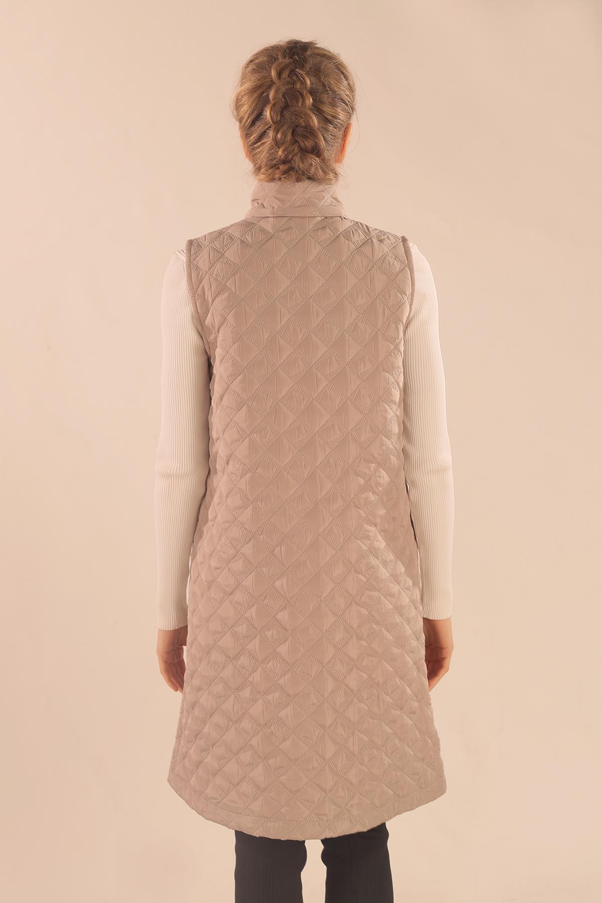 Taş Cep Zincir Detay Yelek 9525 - 7